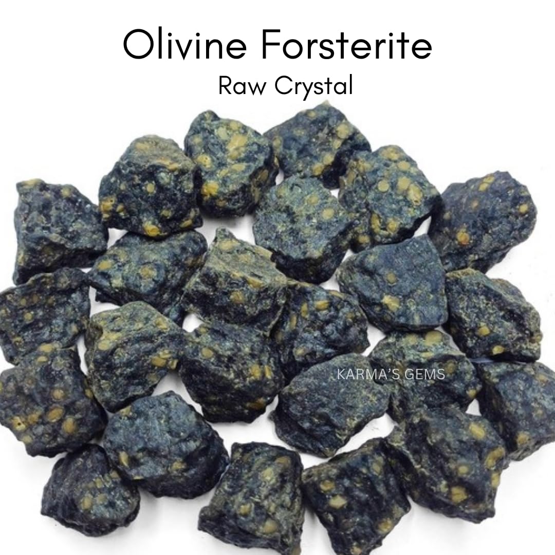 Crystals, Rocks, Jade, Crystals and Healing Stones, Witchcraft Supplies, Healing Crystals, Stones, Healing Stones, Rock Collection, Agate, Raw Stones (Olivine Forsterite, 2 Pcs)