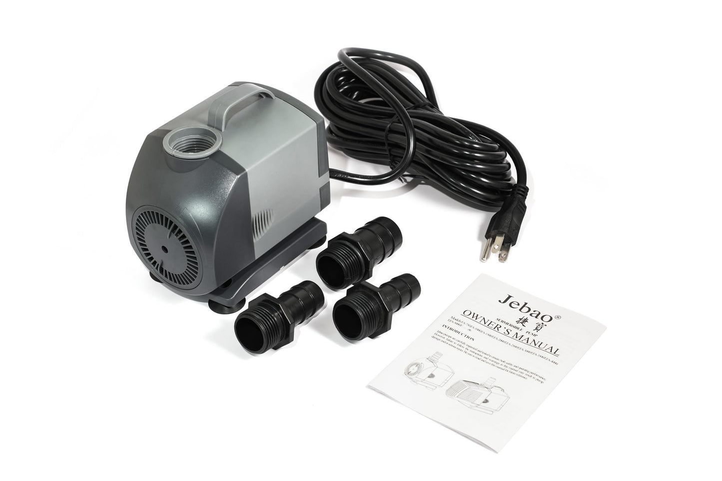 Jebao FA-5000 1200GPH Submersible Fountain Pump for Hydroponics, Aquaponics, Waterfall, Fish Pond