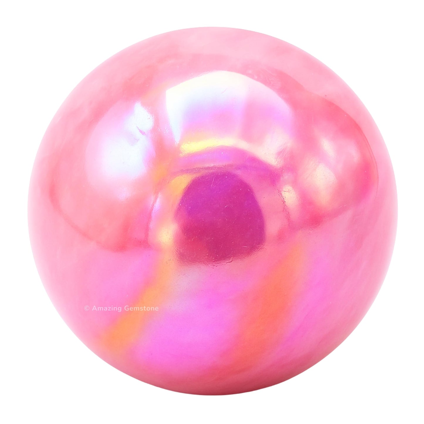 Amazing Gemstone Angel Aura Rose Quartz Crystal Ball with Stand - 2" Inches Crystal Sphere Meditation Balls for Witchcraft and Decorative Balls