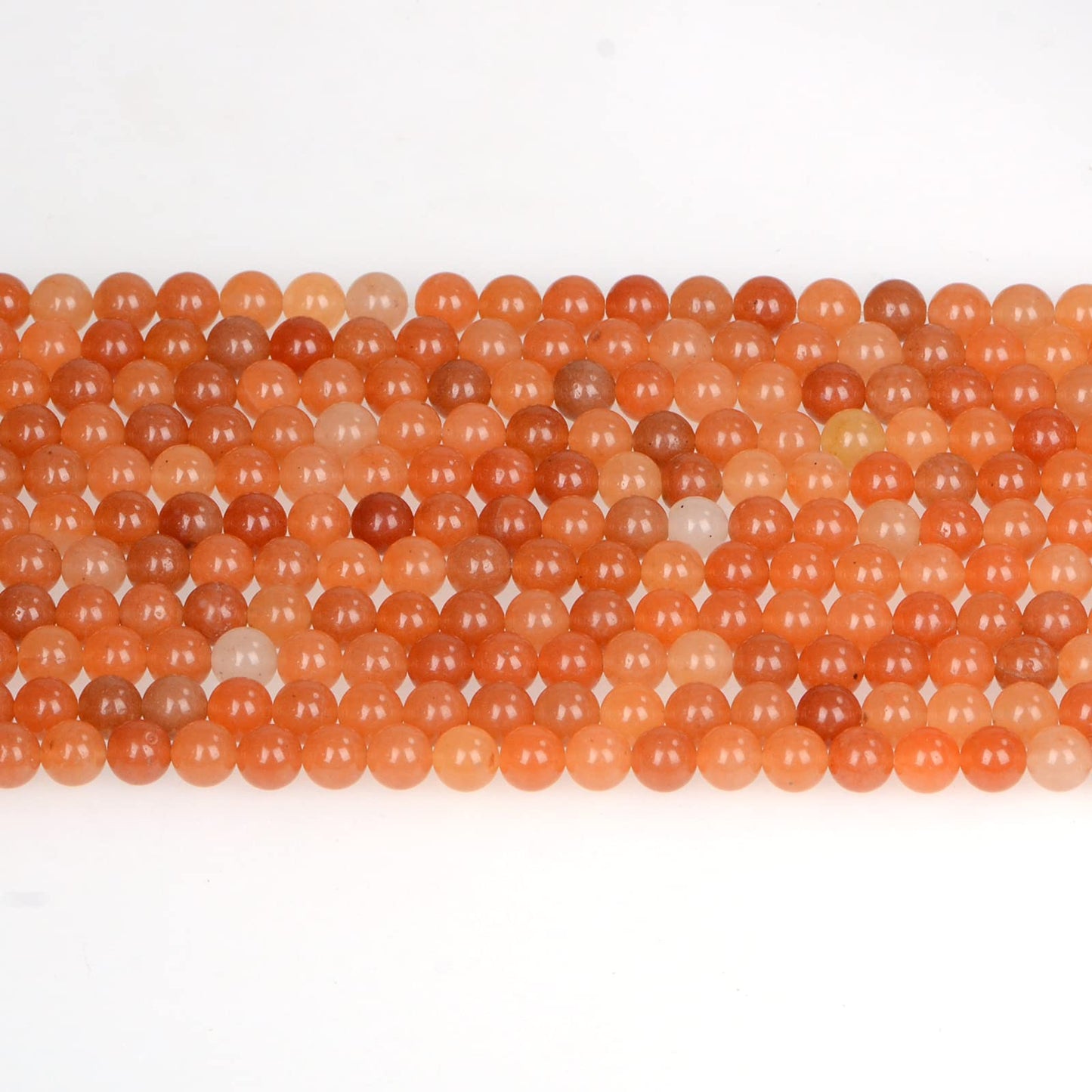ICAI Beads 10mm Natural Red Aventurine Stone Round Loose Stone Beads for Jewelry Making DIY Crafts Design 1 Strand 15" APPR.34-36pcs