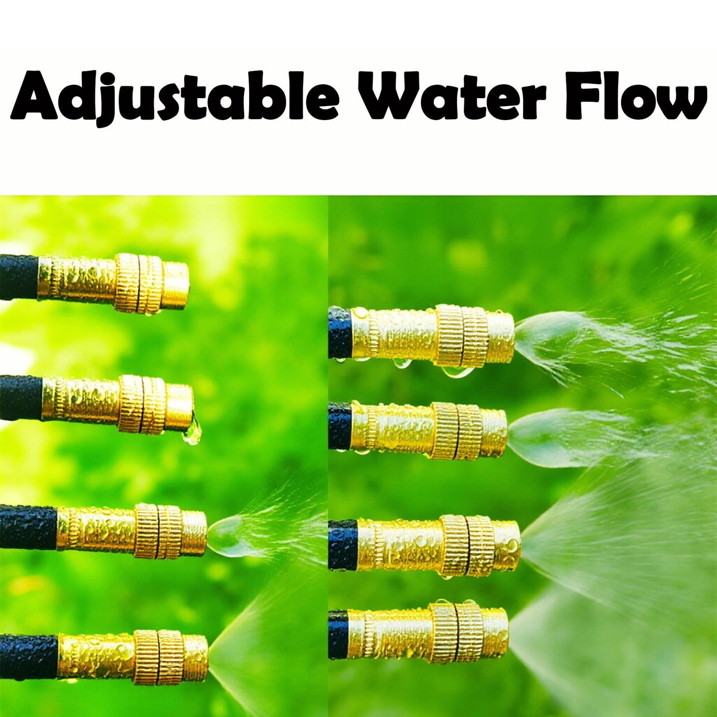 DOLANSTO 50ft Drip Irrigation System with 18pcs 360° Adjustable Misting Sprinkler Kit, Garden Watering System for Raised Bed, Greenhouse, Patio, Yard - DIY Plant Mist Sprayer Kit