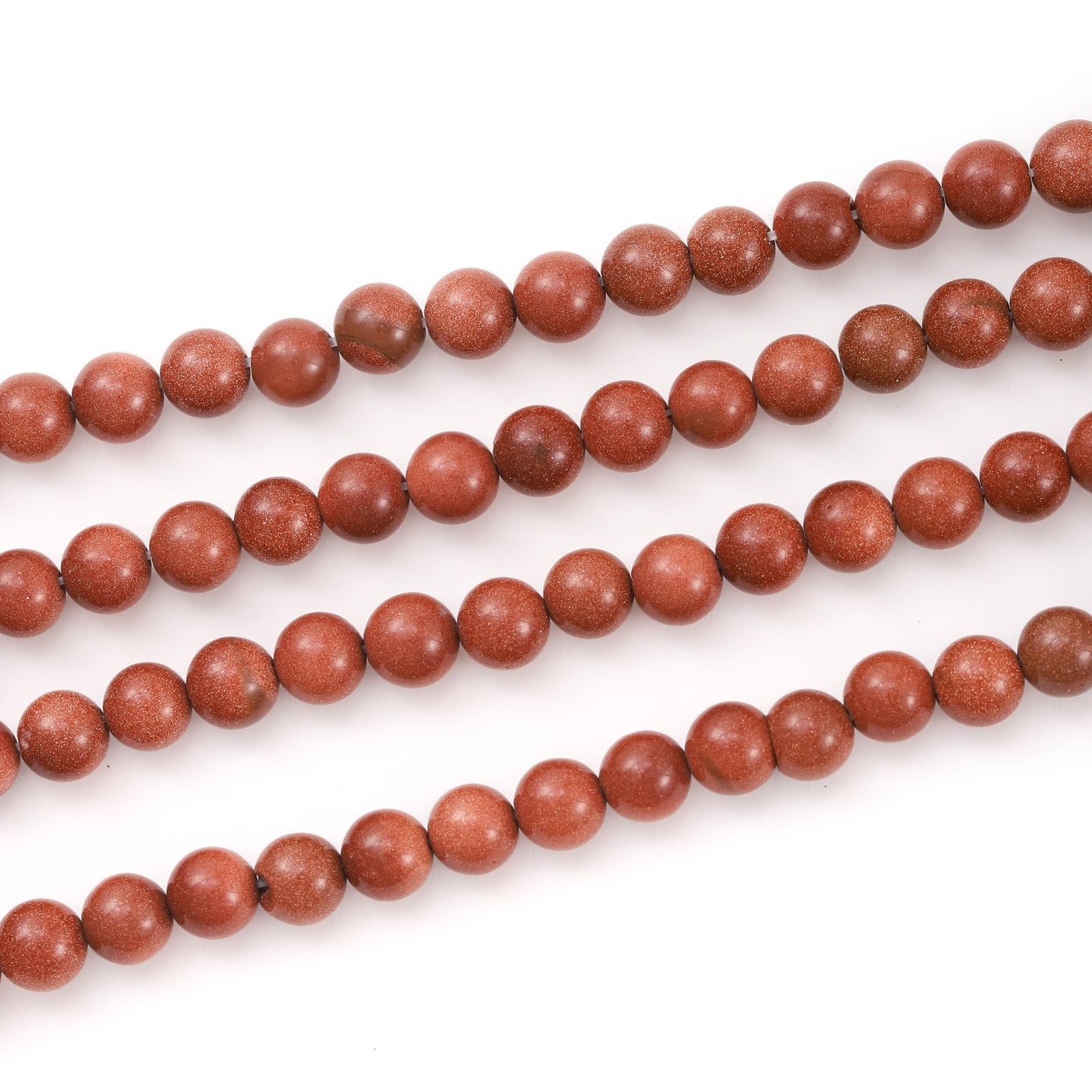 6mm 60pcs DIY Natural Gold Sandstone Beads Round Healing Crystal Gemstone Loose Beads for Jewelry Making Handmade Bracelet Necklace