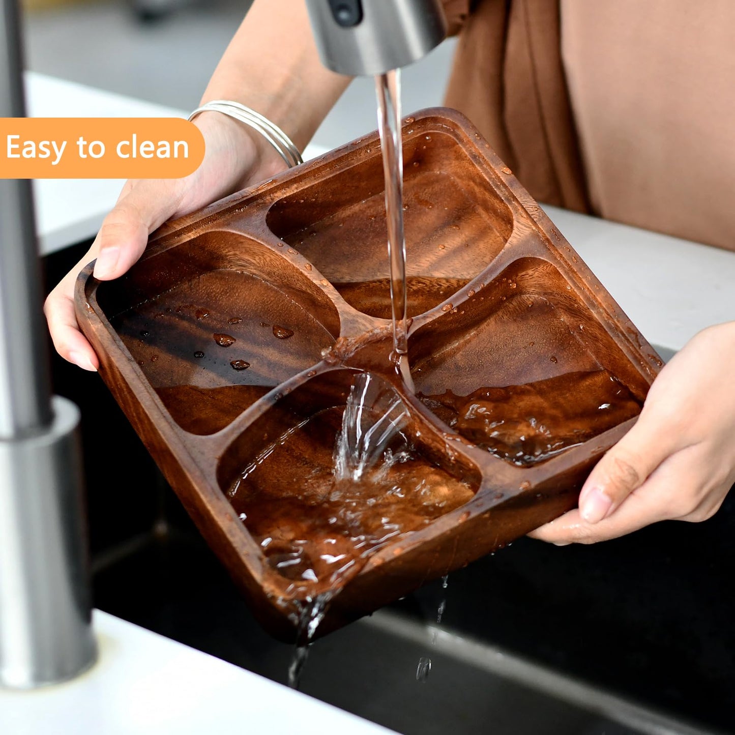 XHKDSYMC Fruit platter,Wood Serving Tray,Wooden Fruit Bowl for Kitchen Counter for Dessert Platter Tray Dish Kitchen Dining Fruits,Dessert,Snack