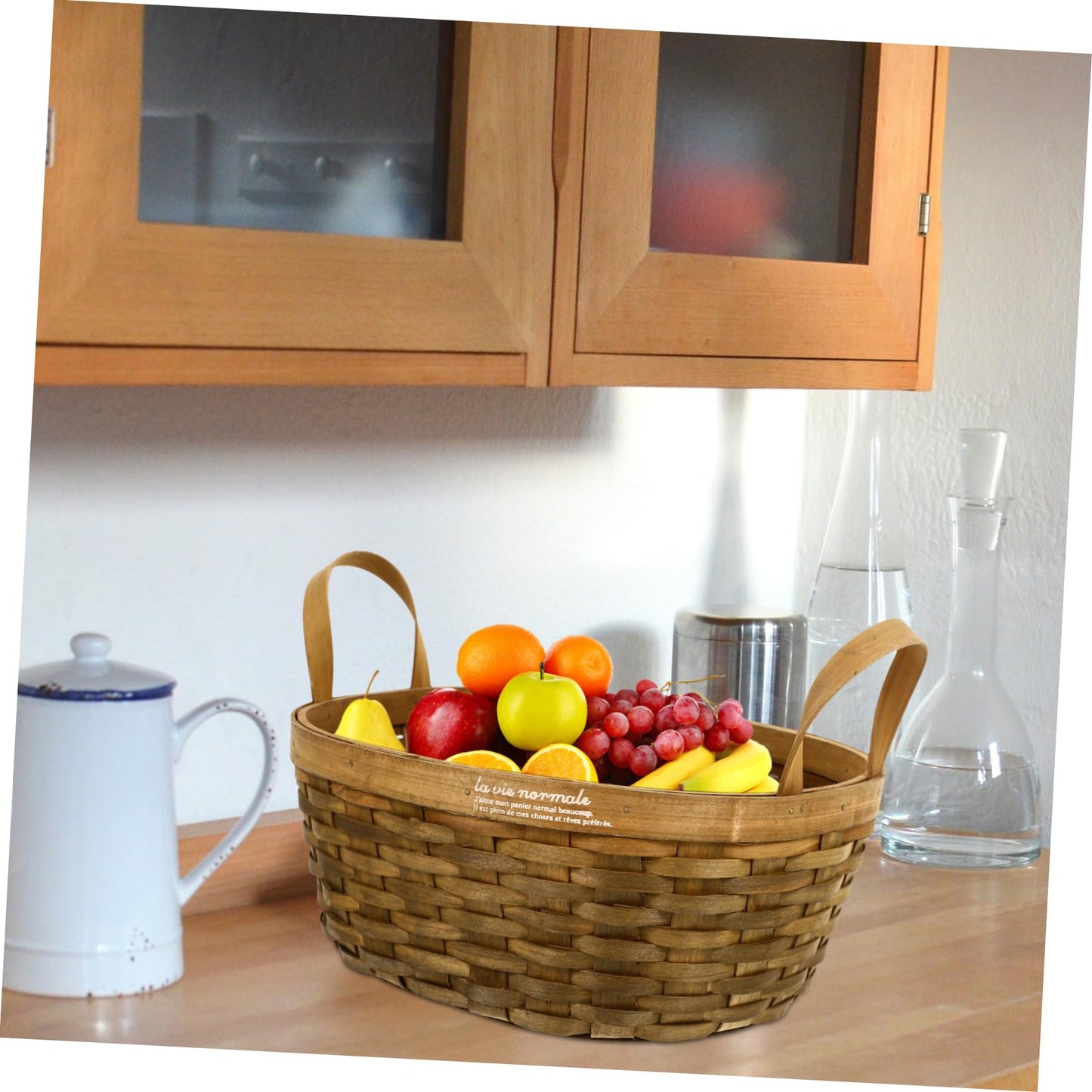 TOPPERFUN Rope Basket Home Storage for Organizing Boho Decor Fruit Holder Easy to Carry