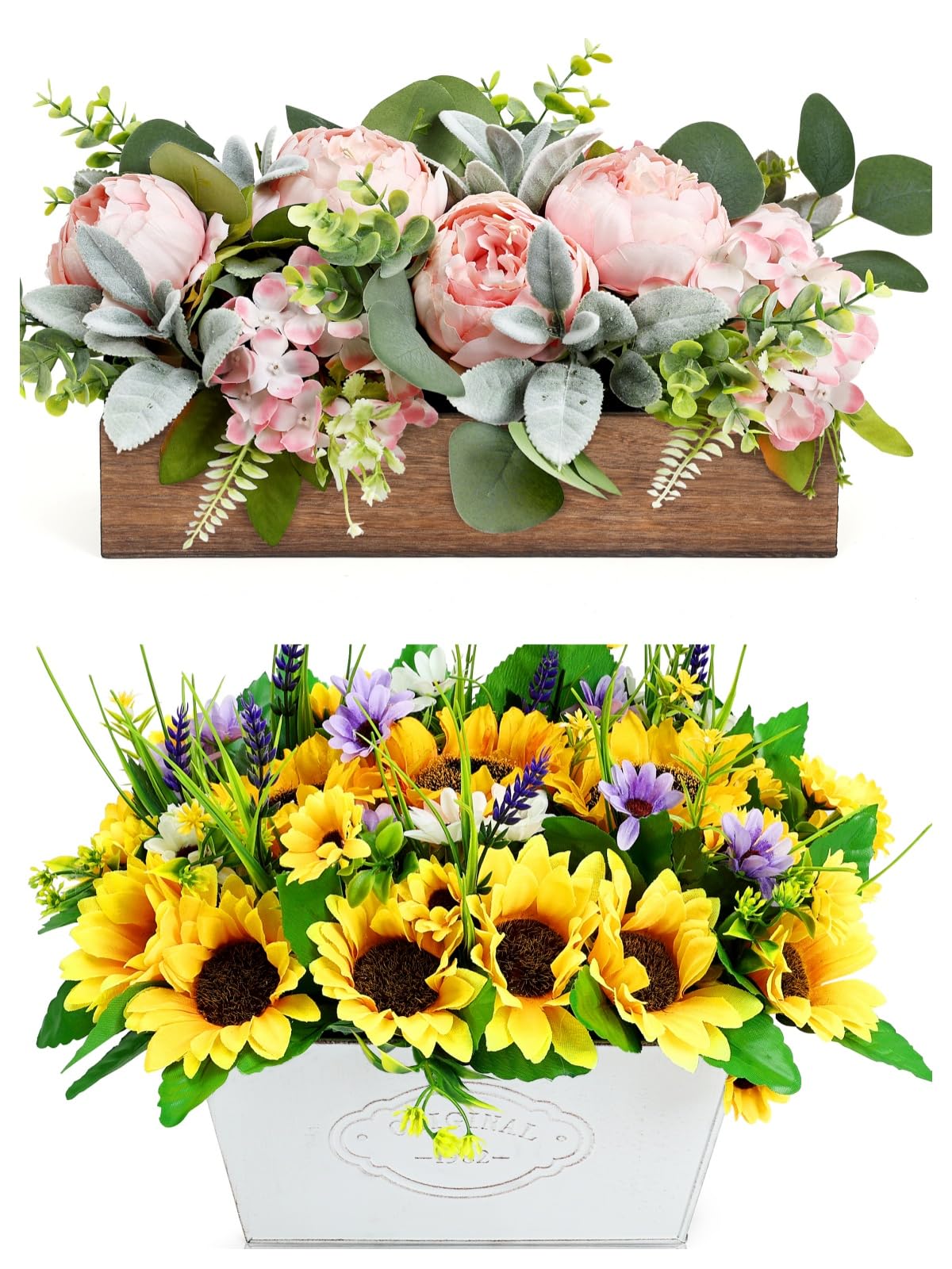 Scawim Pre-Made Flower Table Centerpieces