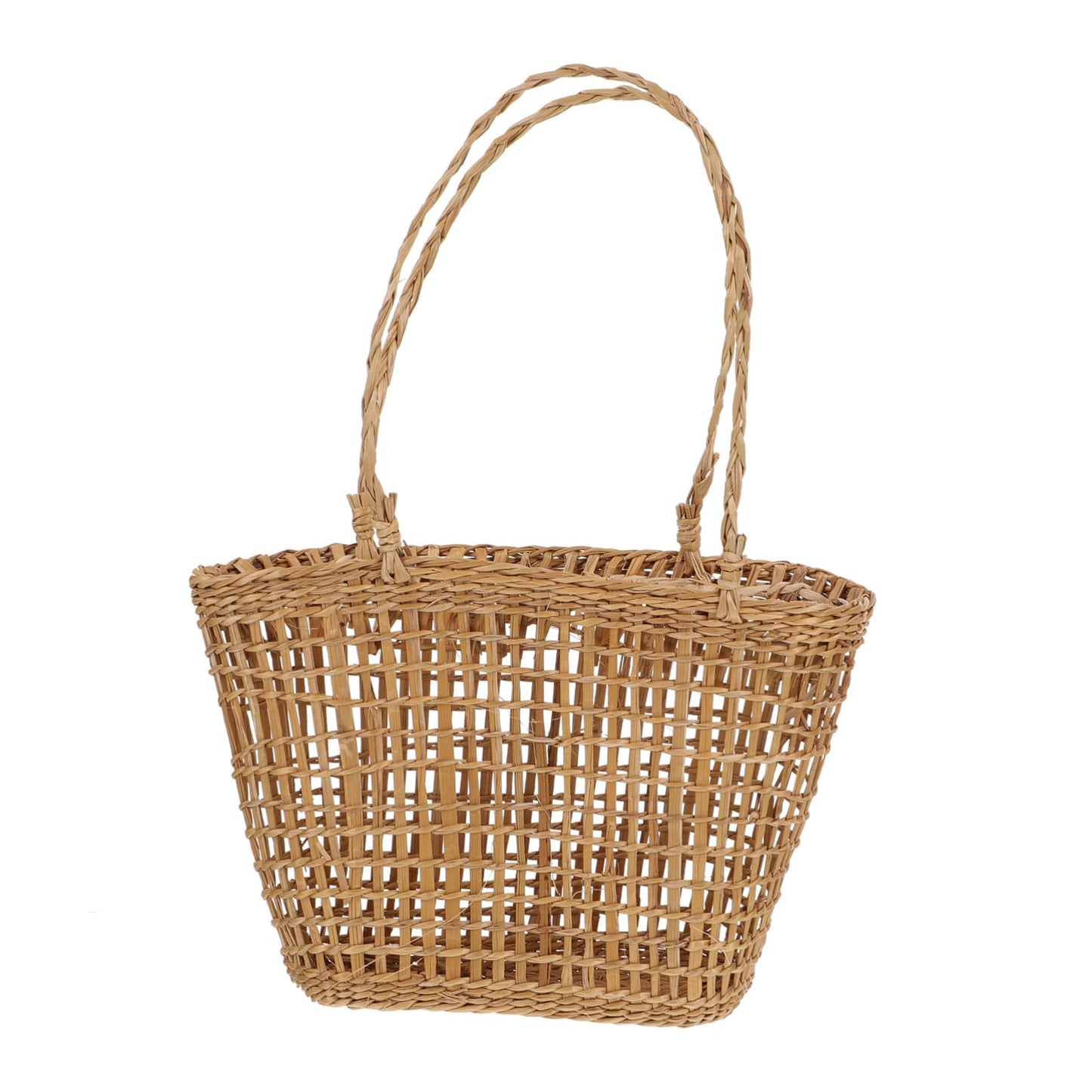 Cabilock Rope Baskets for Storage Straw Weaving Flower Basket Hanging for Home Decor
