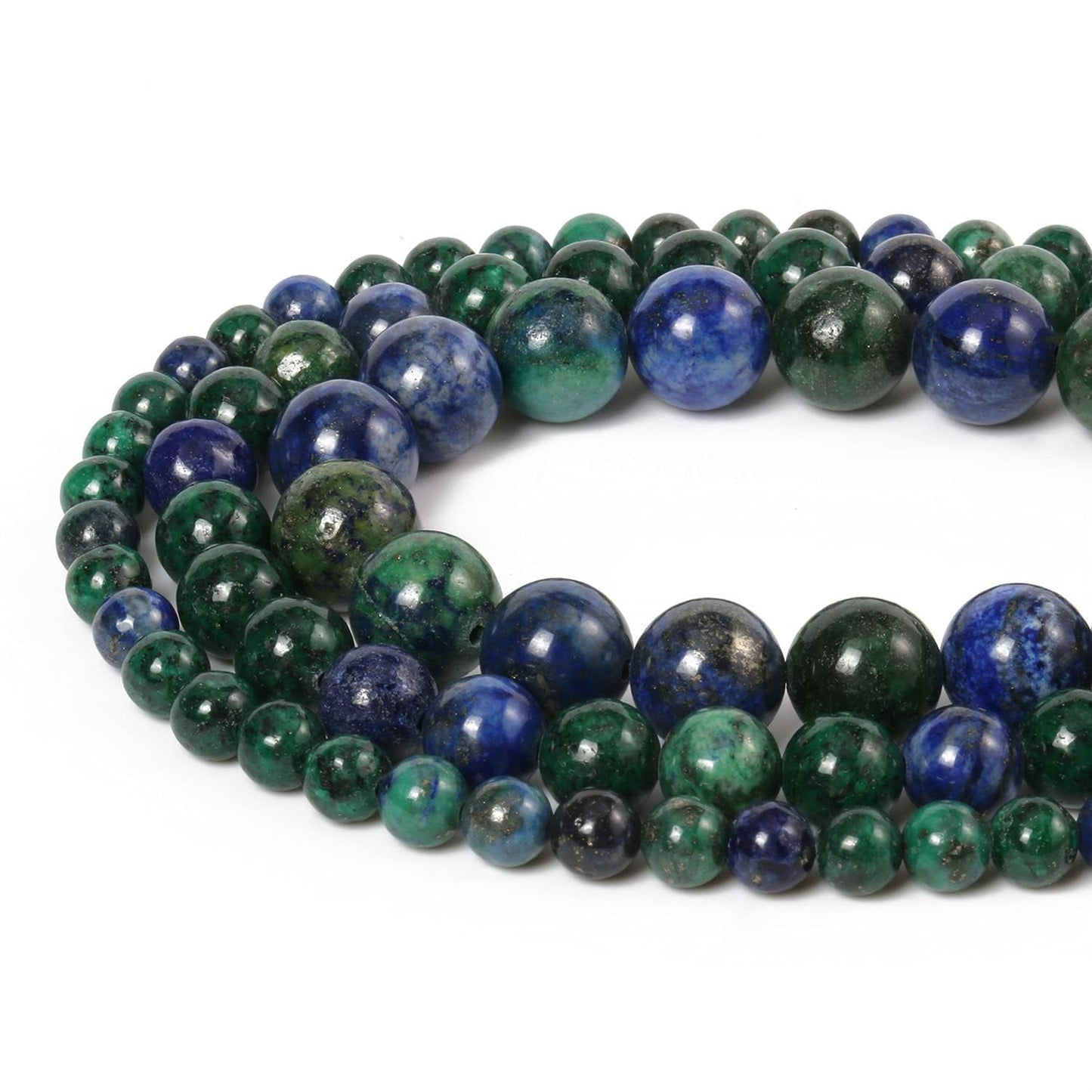 About 45pcs 8mm Natural Stone Beads Phoenix Lapis Lazuli Beads Energy Crystal Power Gemstone for Jewelry Making, DIY Bracelet Necklace