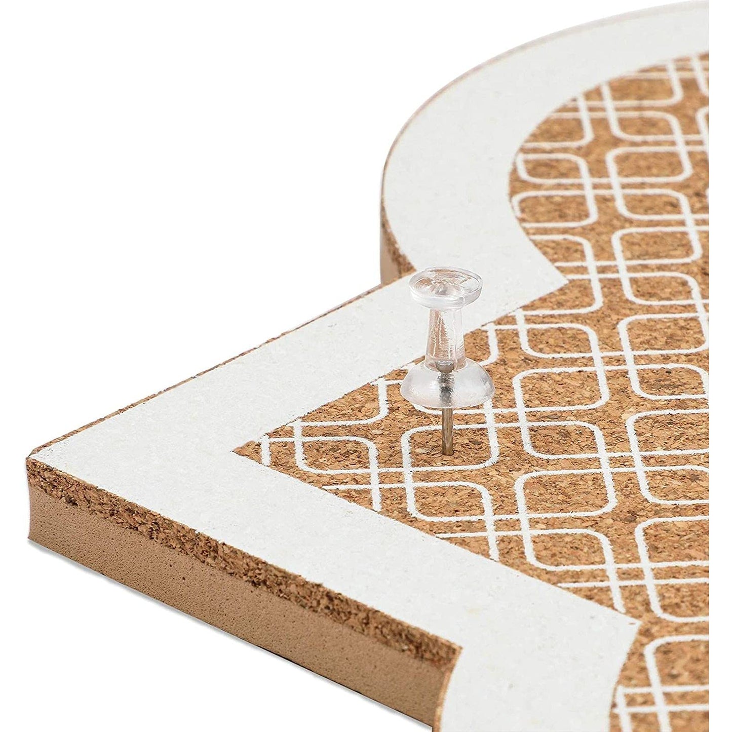 Stockroom Plus Cork Board Wall Organizer - Self-Healing Bulletin Board - Cute Office Wall Organizer - Peel & Stick Pin Panel - 12 x 12 in, Adhesive Mount