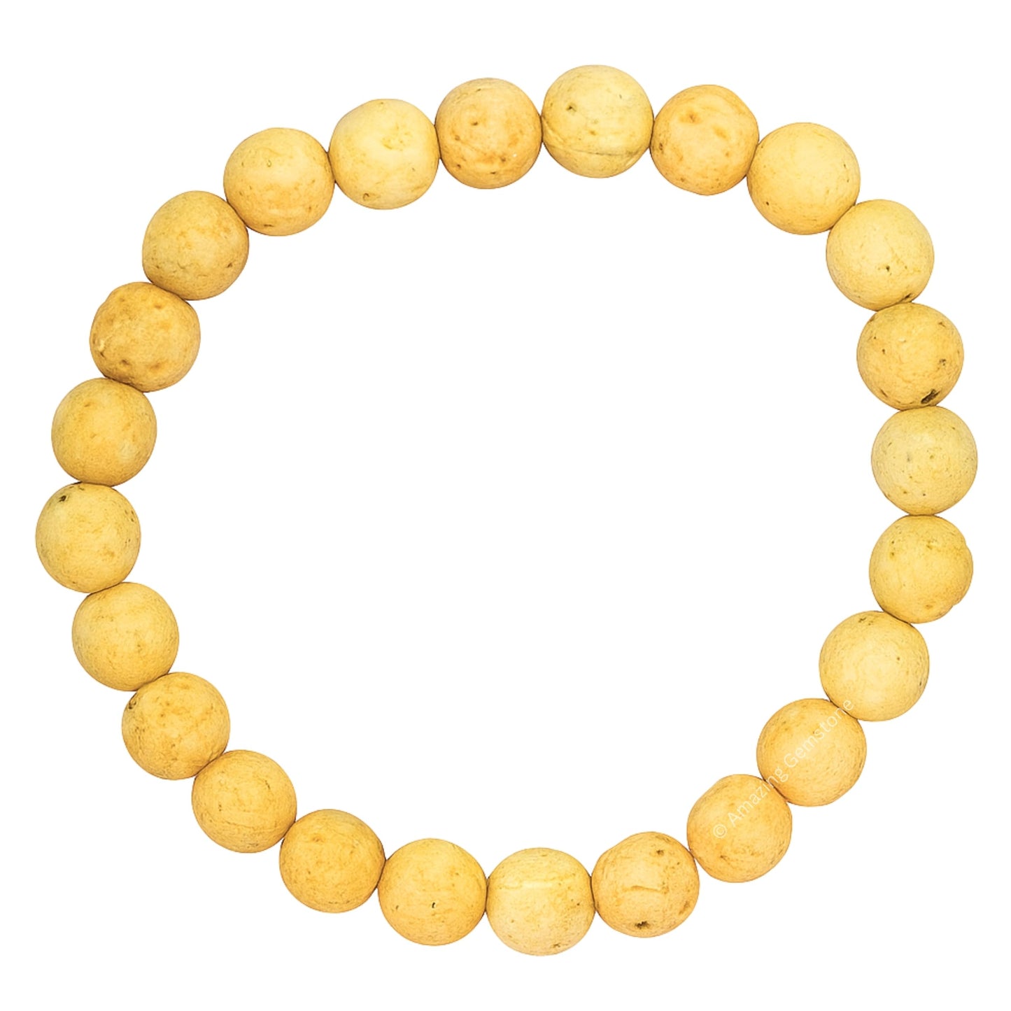 Amazing Gemstone Crystal Bracelet for Women Men's Gifts - Protection Healing Crystal Bracelet - 8mm Gemstone Beaded Stretchable Bracelet Pulseras Para Hombres Mujer Stocking Stuffers Mothers Day Gift (Cream Lava)