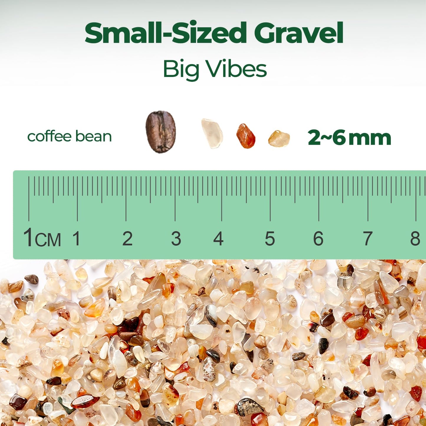 T4U Crystal Chips Stone Crushed Quartz Glass 1LB - Carnelian Tumbled Gravel Small Decorative Pebbles Bulk, Mini Polished Rocks Pieces for Crafts, Vases Filler, Succulent Plants, Aquarium Gravel Rocks