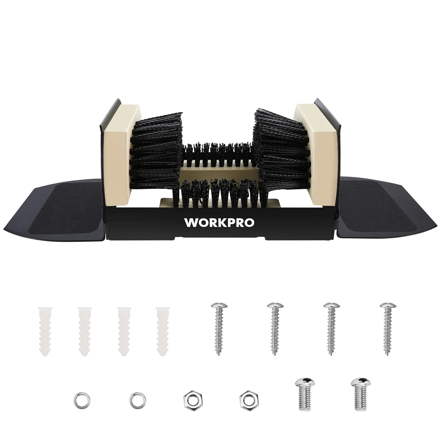 WORKPRO Boot Brush Scraper Extra Wide, Shoe Cleaner Brush, Boot Scrubber, Heavy Duty Boot Cleaning Brush Outdoor