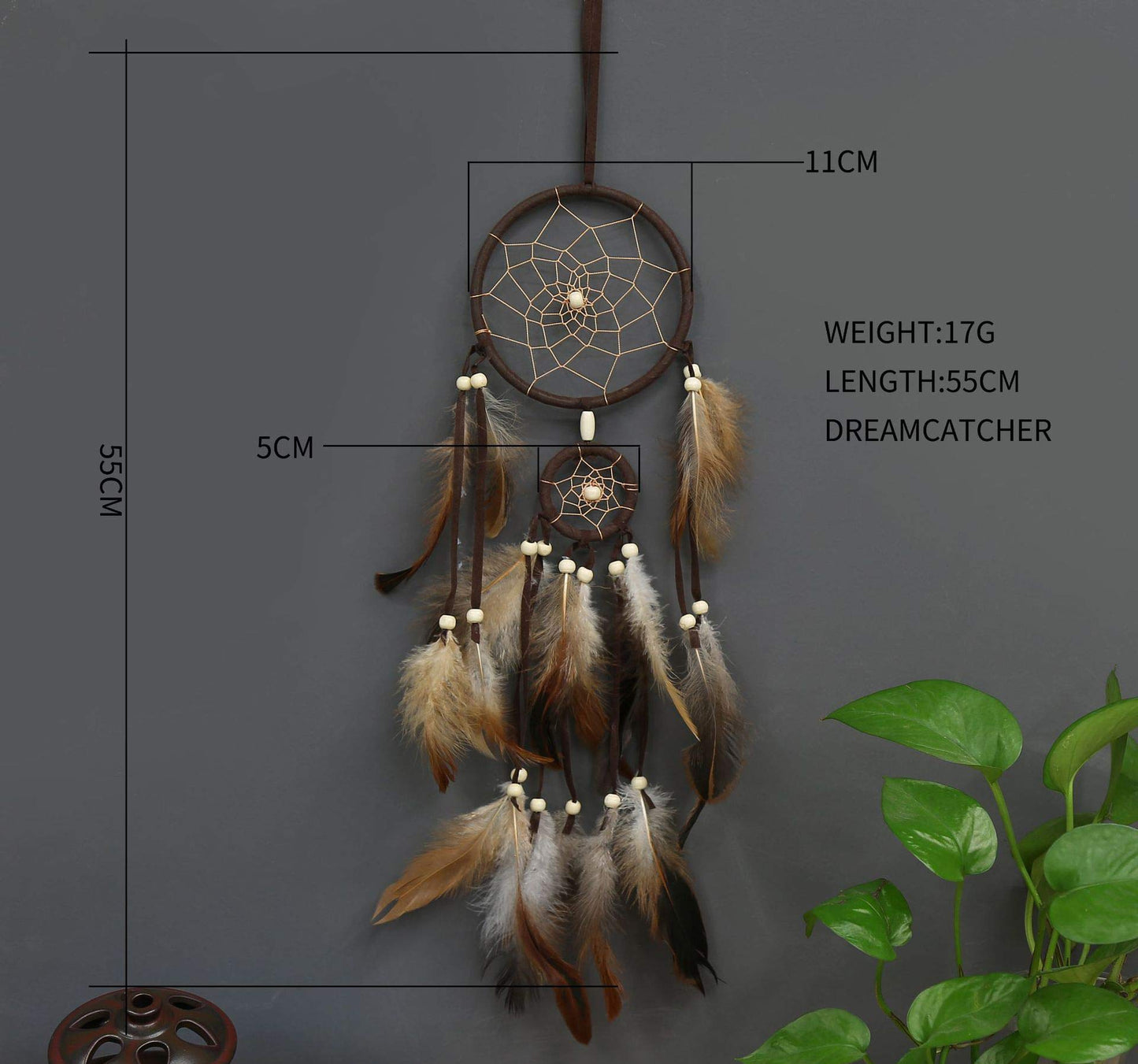 PWYXSA Feather Dream Catcher Handmade Native American Dream Catchers Bohe Wall Hanging Decoration Ornament for Kids Bedroom Car Decor Home Decoration Birthday Party