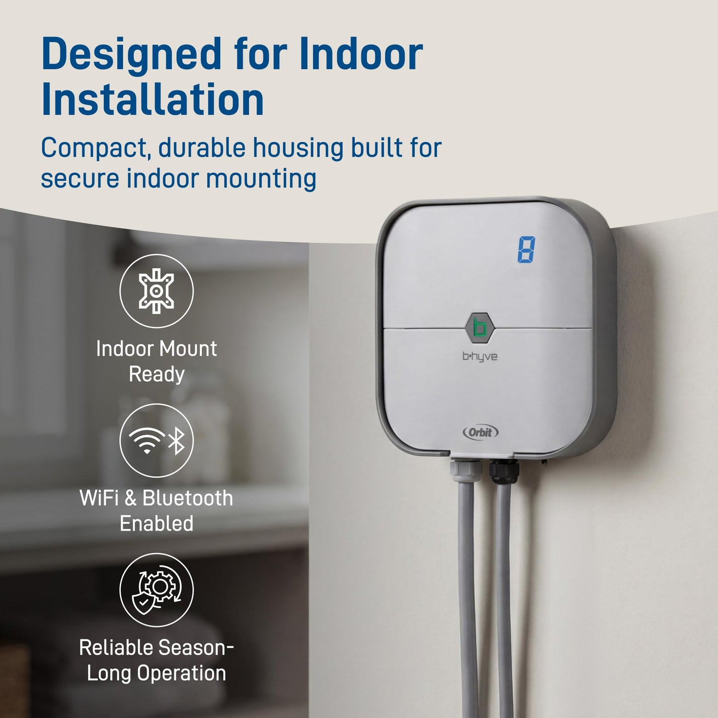 Orbit 57925 B-hyve 8-Zone Smart Indoor Sprinkler Controller