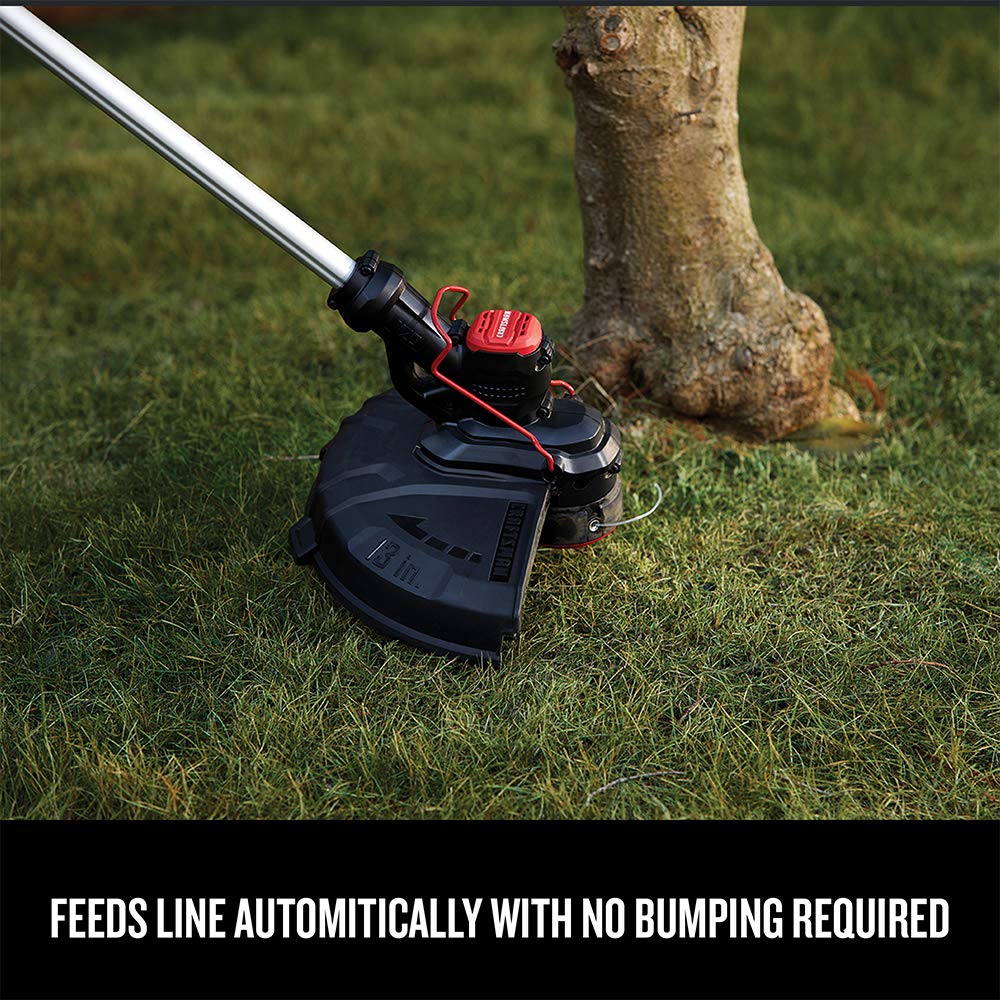 CRAFTSMAN V20 Weed Wacker Cordless String Trimmer and Edger, Weed Eater Includes 2.0 Ah Battery and Charger, Lightweight, Extended Runtime, 2 Speed (CMCST900D1)