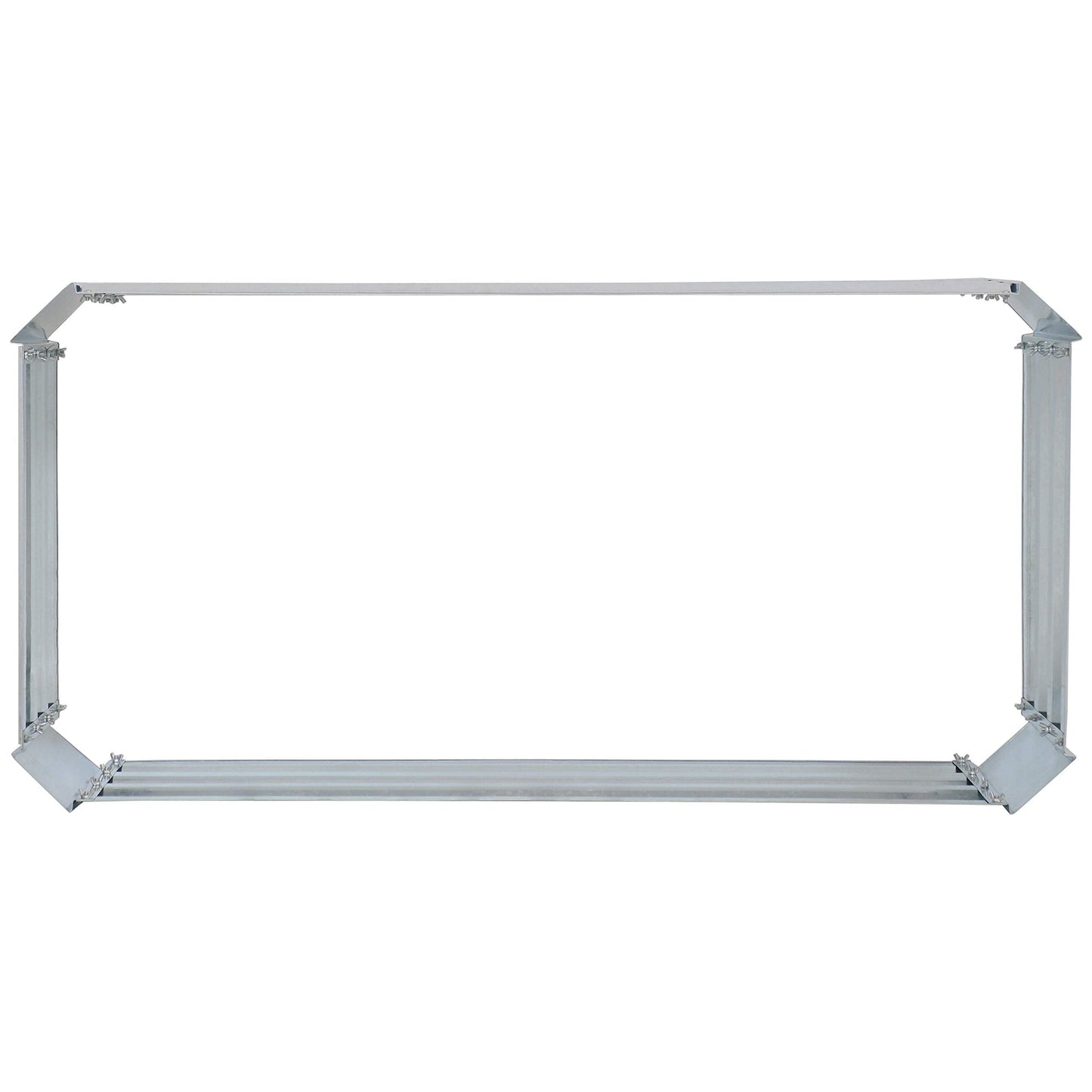 Sunnydaze Galvanized Raised Garden Bed Kit - 4x2x1 ft Outdoor Raised Garden Bed - Metal Planter Box for Vegetables, Flowers, Herbs - Silver - 4' x 2' Rectangle