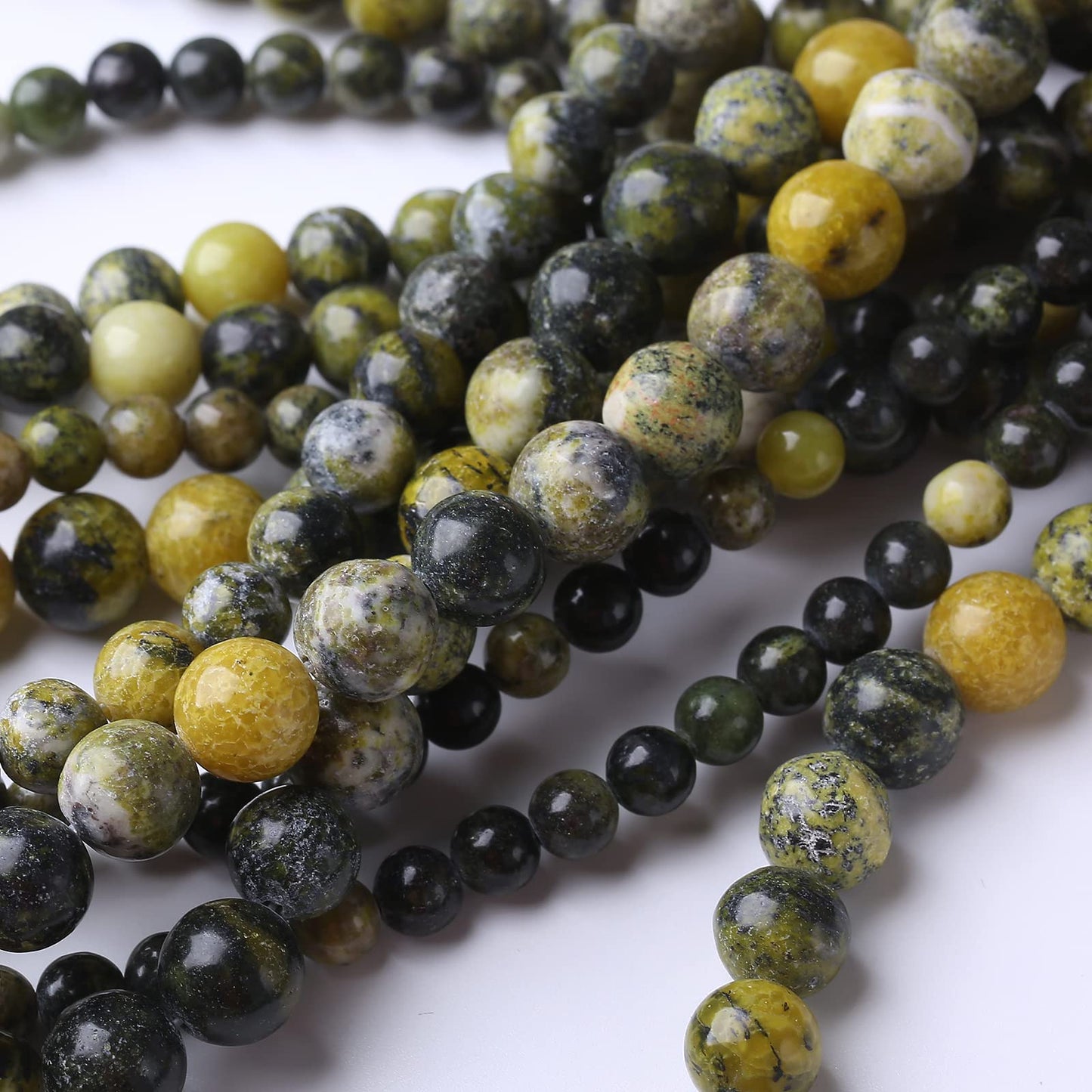 90PCS 4MM Australian Jade Natural Gemstone Round Stone Beads for Jewelry Making DIY Energy Stone Healing Power Bracelet 15"
