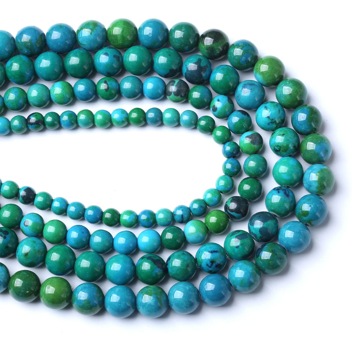 6MM 60PCS Natural Stone Phoenix Loose Beads for Jewelry Making DIY Bracelet 1 Strand