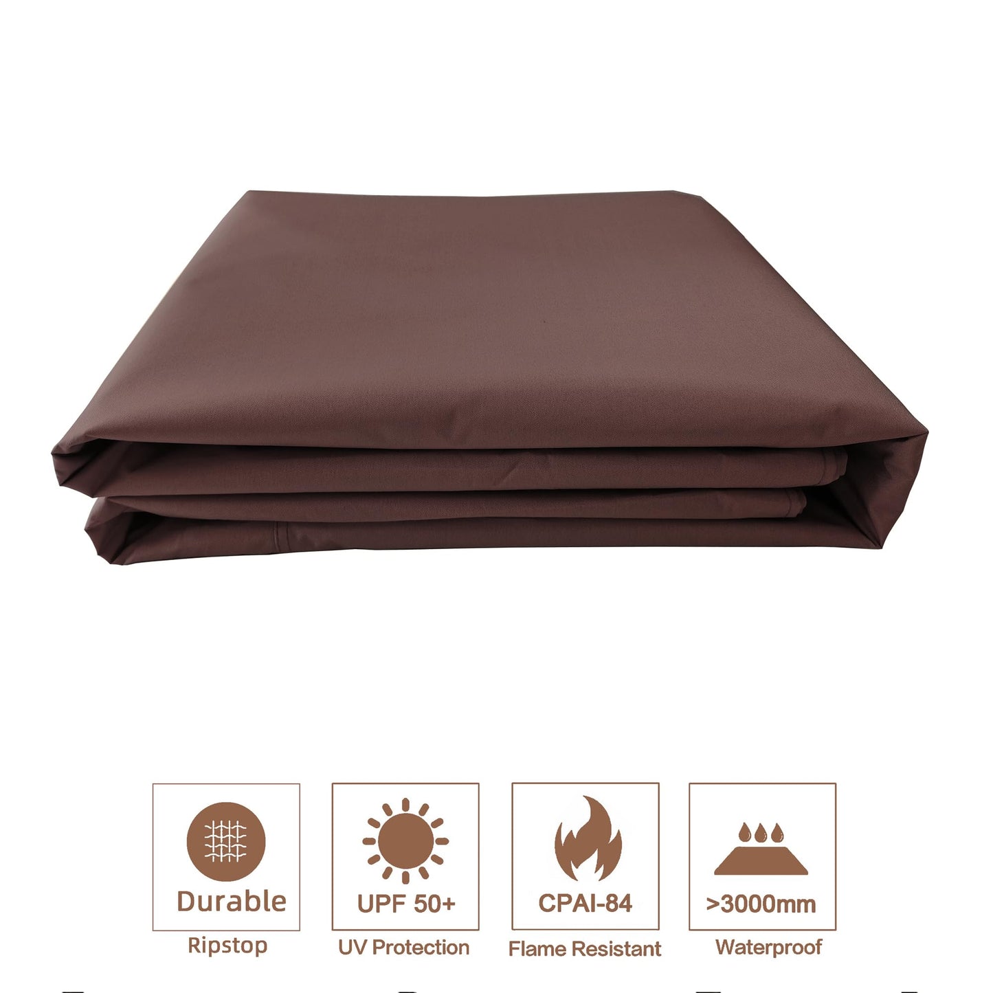 SCOCANOPY Replacement Canopy Cover Compatible with Windsor Gazebo L-GZ717PST-C, 810213583,(Brown)