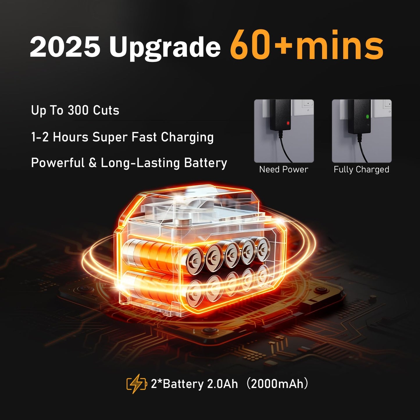 8 Inch Mini Electric Chainsaw Cordless, 6 Inch Portable Chain Saw for Makita 18V Battery Powered Saws Small HandHeld Saw with 2 Batteries Yard Tool Tree Trimming Wood Cutting Gifts Men Dad(GoldYellow)