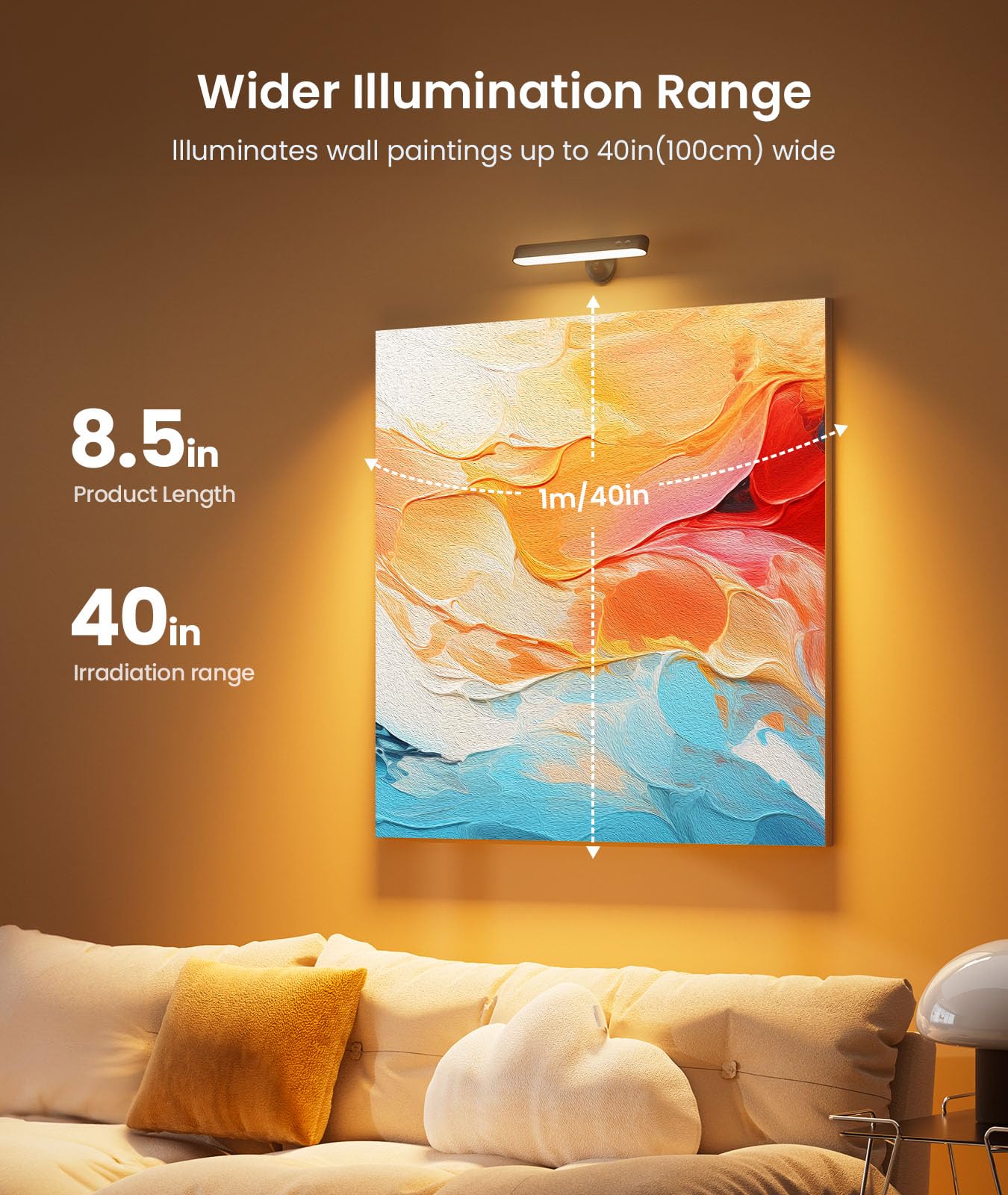 Rechargeable 7500mAh Battery Operated Wall Sconces for Bedroom,LED Wall Lights with Remote Control and Touch,360° Rotation,3 Colors Temperatures Dimmable Black Wall Lamps with 15 RGB Colors,2 Pack