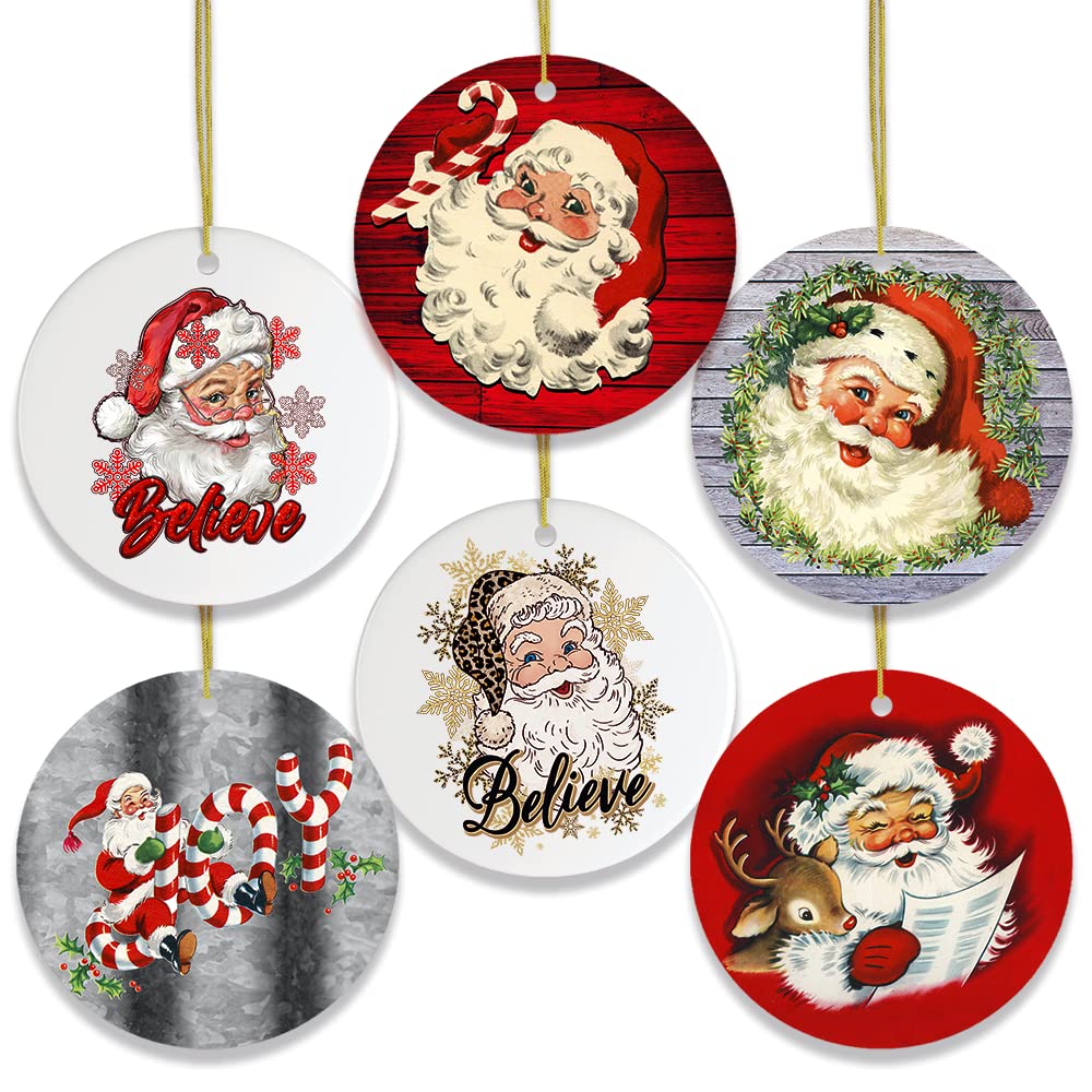 Vintage Santa Claus Mega Christmas Ornament Bundle