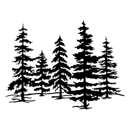 Xedatric Metal Pine Tree Wall Art – Metal Tree Decor for Kitchen & Cabin, Exquisite Forest Design Home Décor, Durable and Rust-Proof（23.3 * 16.1inch）