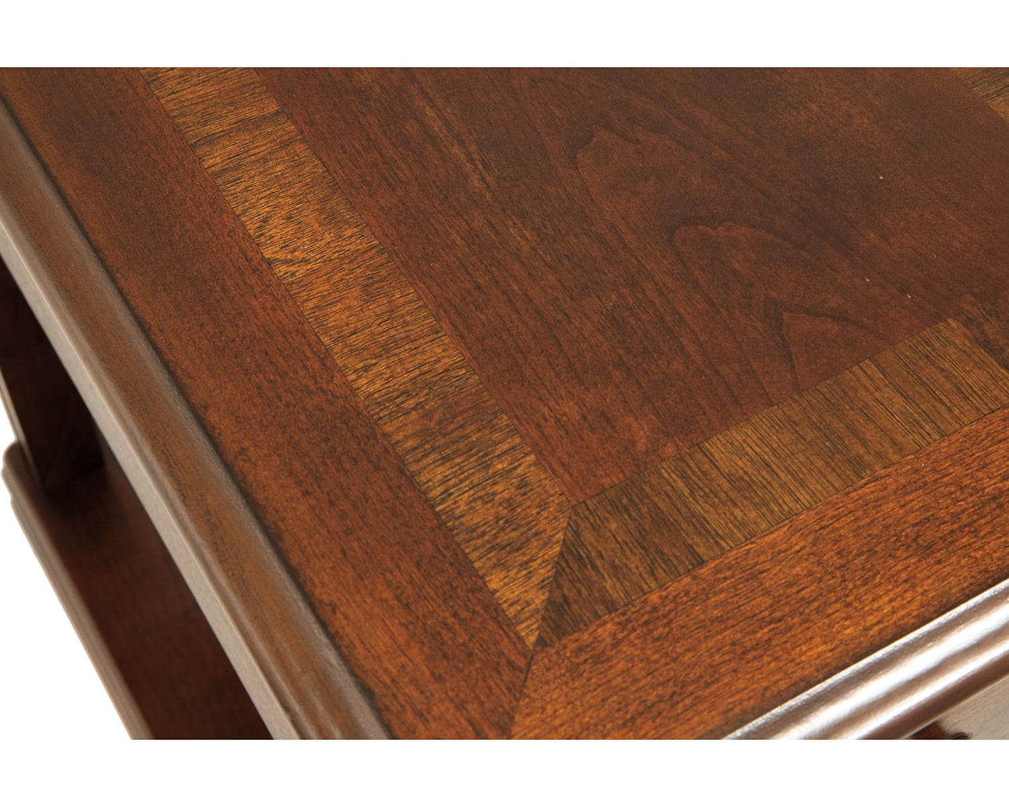 Signature Design by Ashley Breegin Chair Side End Table, 1 Drawer, 1 Fixed Shelf, Veneers, Wood, 13.13" W x 22.13" D x 23" H, Brown
