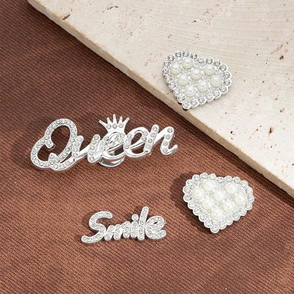 22Pcs Bling Shoe Charms Designer Rhinestones Bling Chain Shoes Accessories for Women Girls Jewelry DIY Shoe Accessories Decoration Party Favors