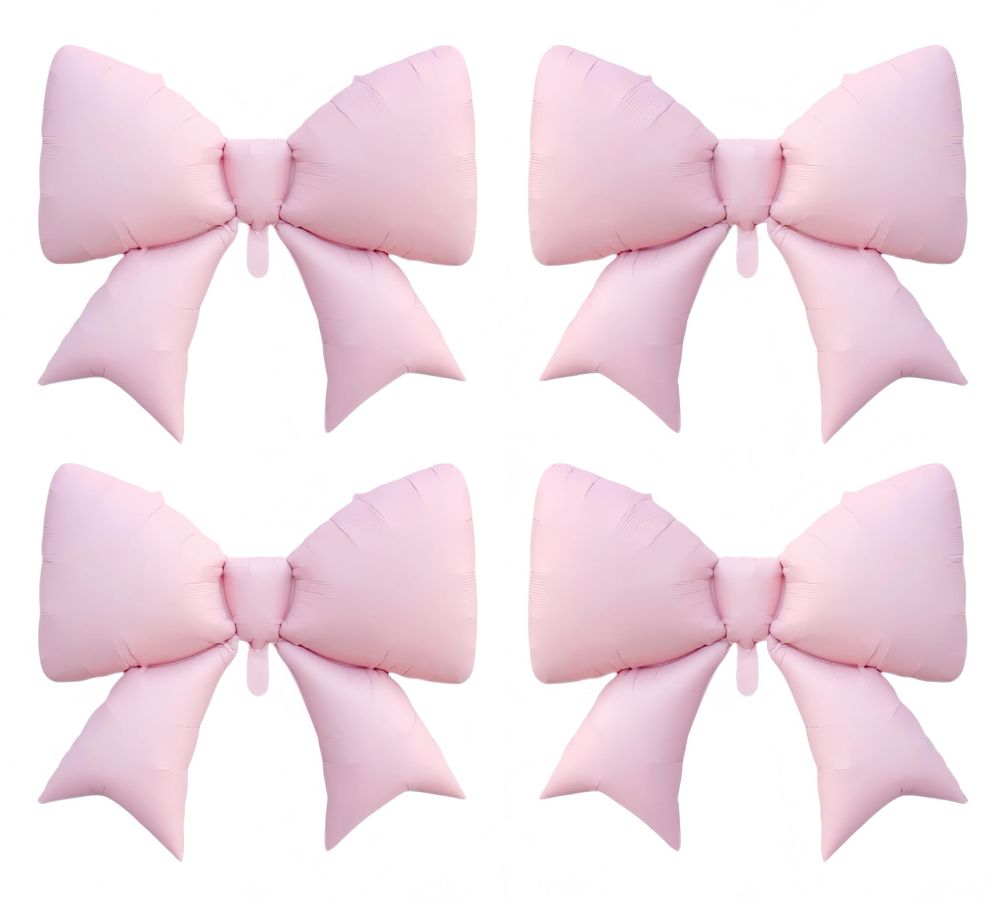 4Pcs Giant Pink Bow Balloons 38Inch/coquette Birthday Party Supplies/Pink Bachelorette Bridal Engagement Wedding Anniversary Supplies for Women/Valentine's Day Decor