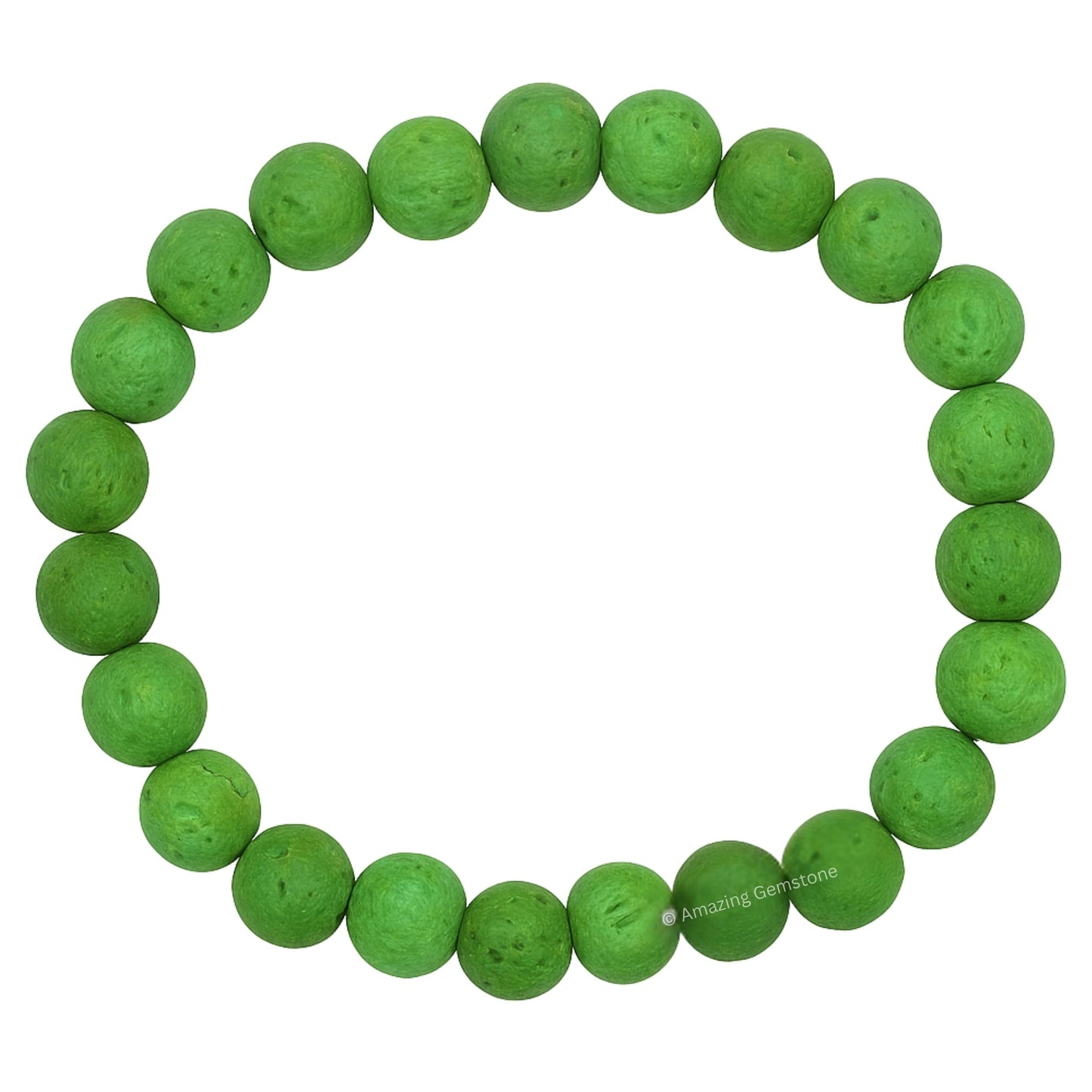 Amazing Gemstone Crystal Bracelet for Women Men's Gifts - Protection Healing Crystal Bracelet - 8mm Gemstone Beaded Stretchable Bracelet Pulseras Para Hombres Mujer Stocking Stuffers Mothers Day Gift (Green Lava)