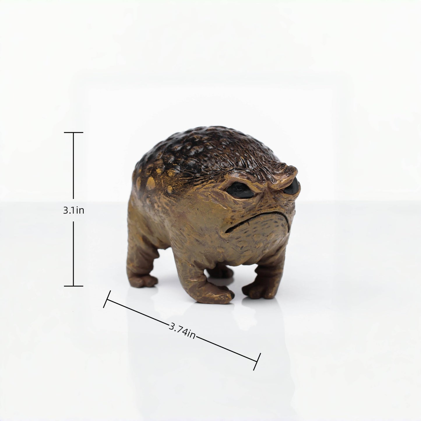 MOLMH Weird Queer Grumpy Frog Toad Statue Ugly Angry Outdoor Garden Yard Decor Statue Fun Novelty Home Office Decor Sculpture Unique Gift