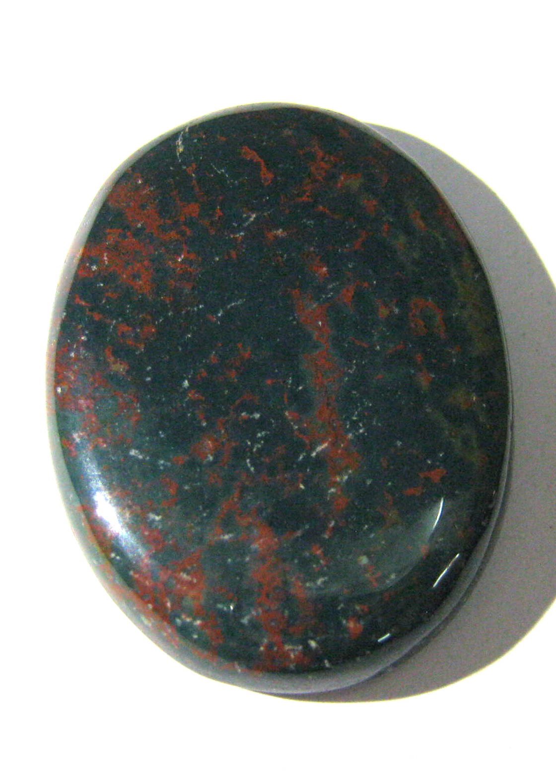 crystalmiracle Bloodstone Worry Stone Positive Energy Crystal Healing Thumb Stone for Metaphysical Powerful Health Wealth Reiki Protective Meditation Feng Shui Gifts for Men Women