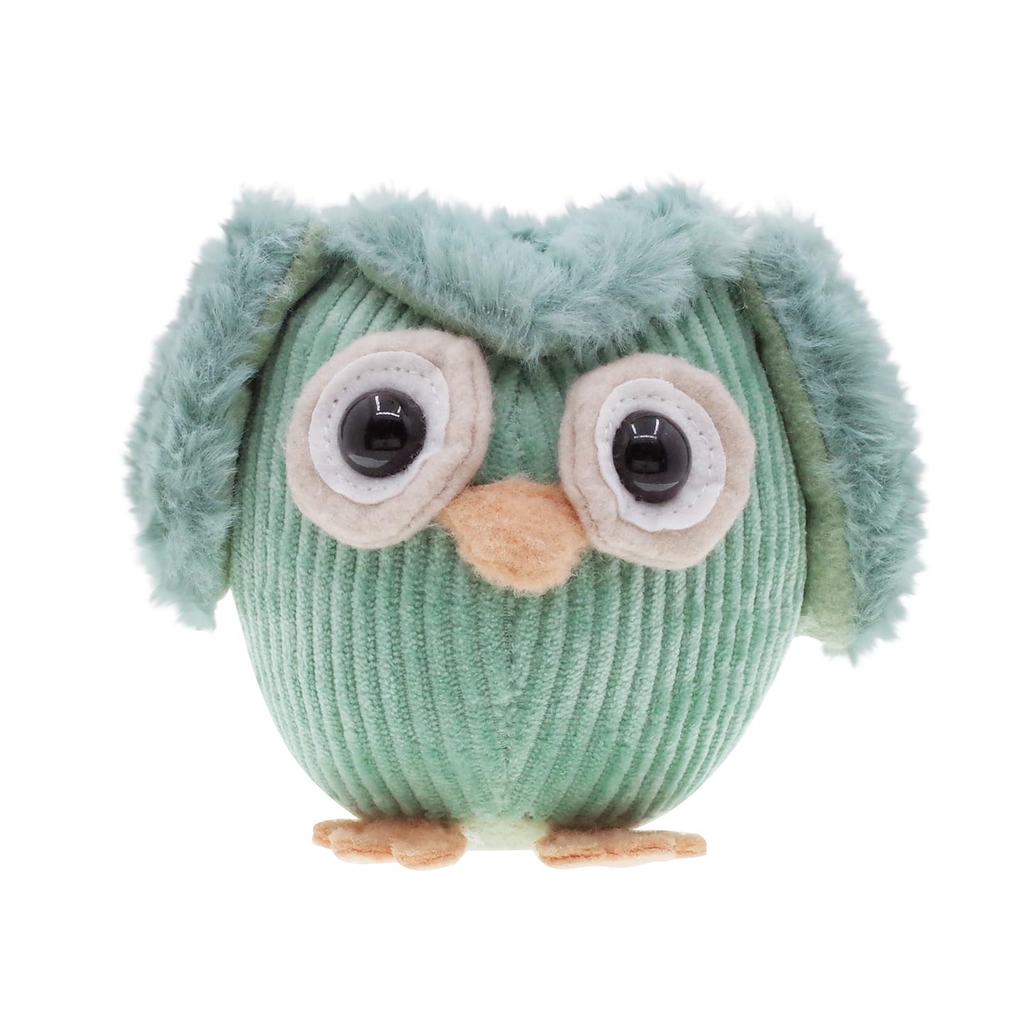 Etistta 3PCS Owl Plush for Home Decor 5 inch, See No Evil Hear No Evil Speak No Evil Owl Gifts for Women Bedroom Bird Christmas Decoration (Green)