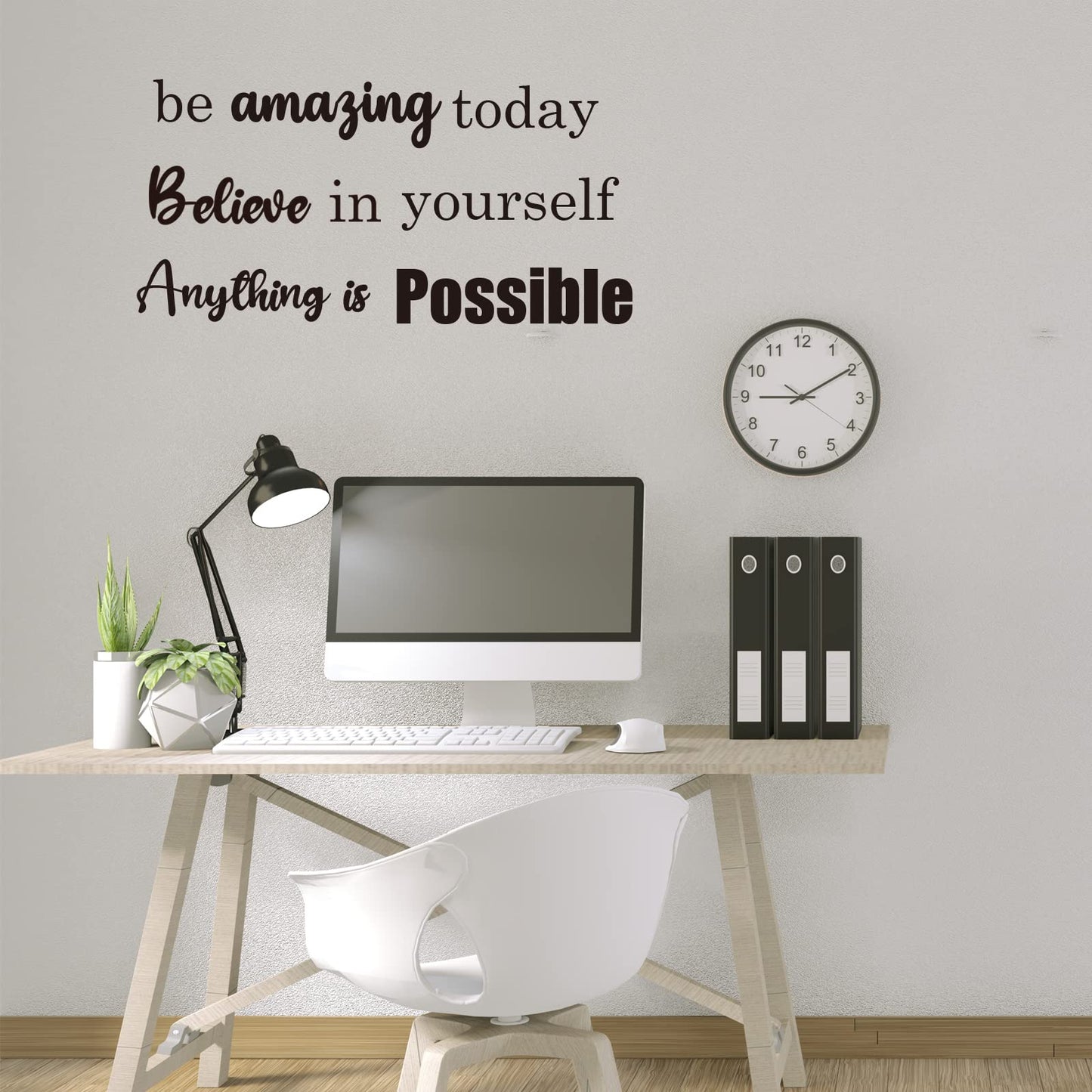 10 PCS Inspirational Wall Stickers Decals Quotes, Large Motivational Positive Saying Wall Art Decor for Bedroom, Living Room, Office