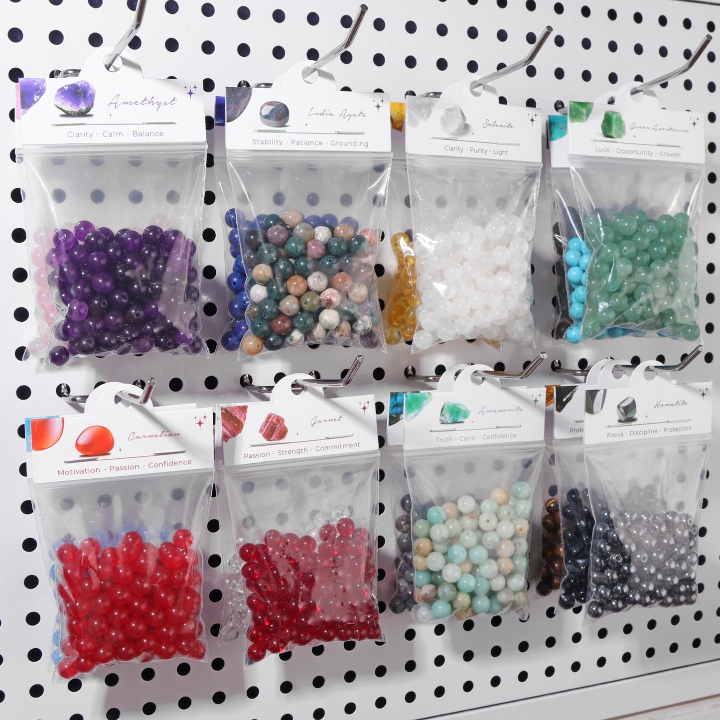 Raicegs 100pcs 8mm Rose Quartz Beads Natural Gemstone Beads Round Loose Beads for Jewelry Making DIY Bracelets Necklace