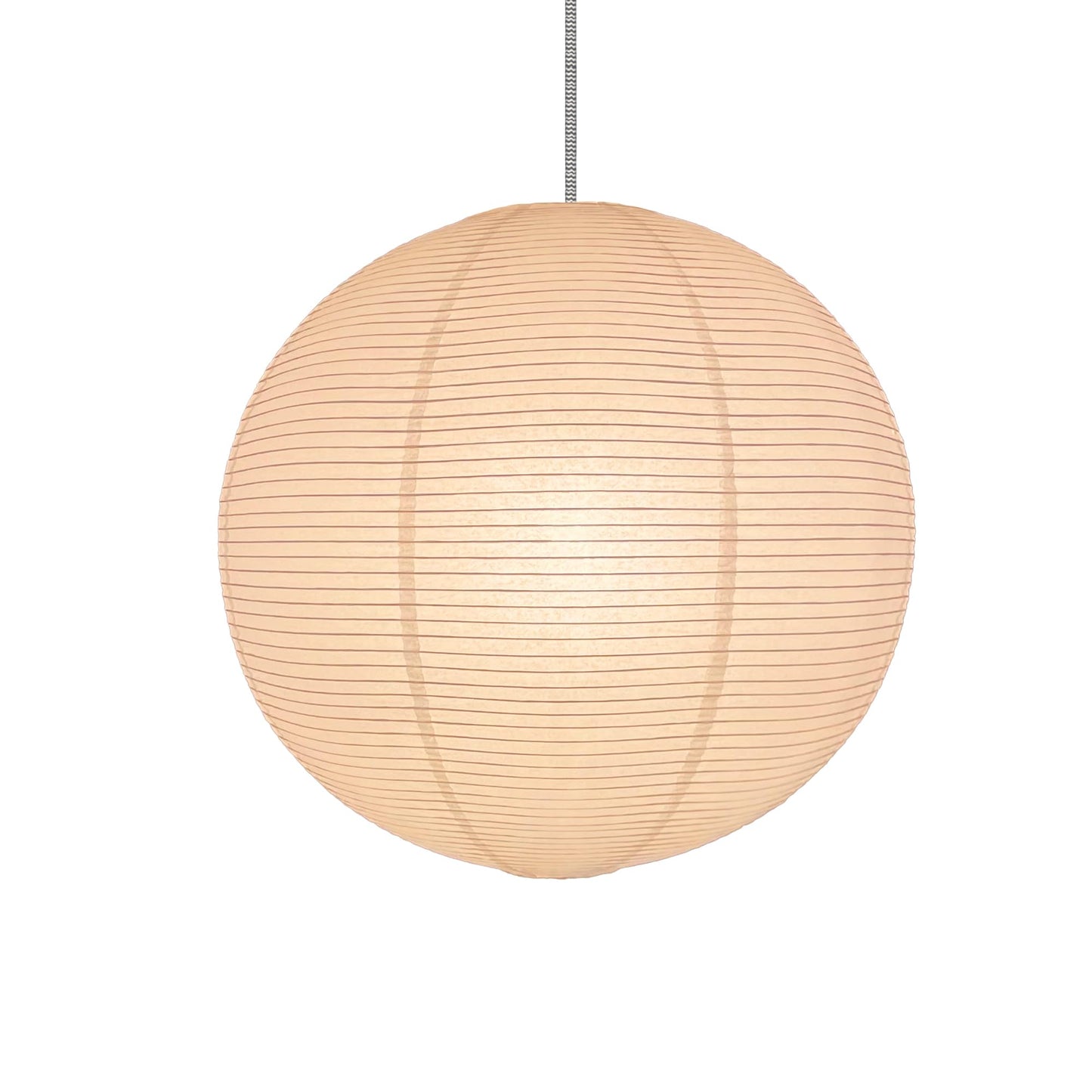 Henjjras White Round paper lamp shade 50cm(19Inch) Chinses Lantern Pendant Lamp Shade,Large Foldable Lampshade
