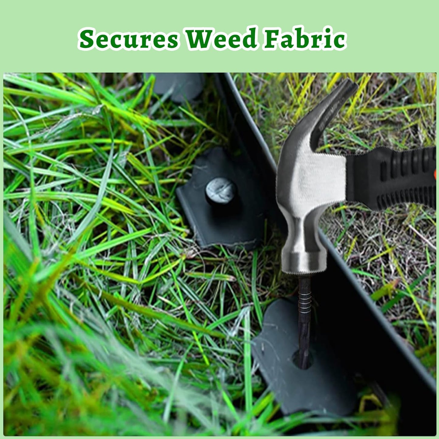 80 ft Fence Edging for Landscaping Include Garden Pruning Scissors,80 Spikes,80 ft Lawn Edging Edging for Landscaping Edging and Garden Edging and Garden Border and Flower Bed Edging (Black-80ft)