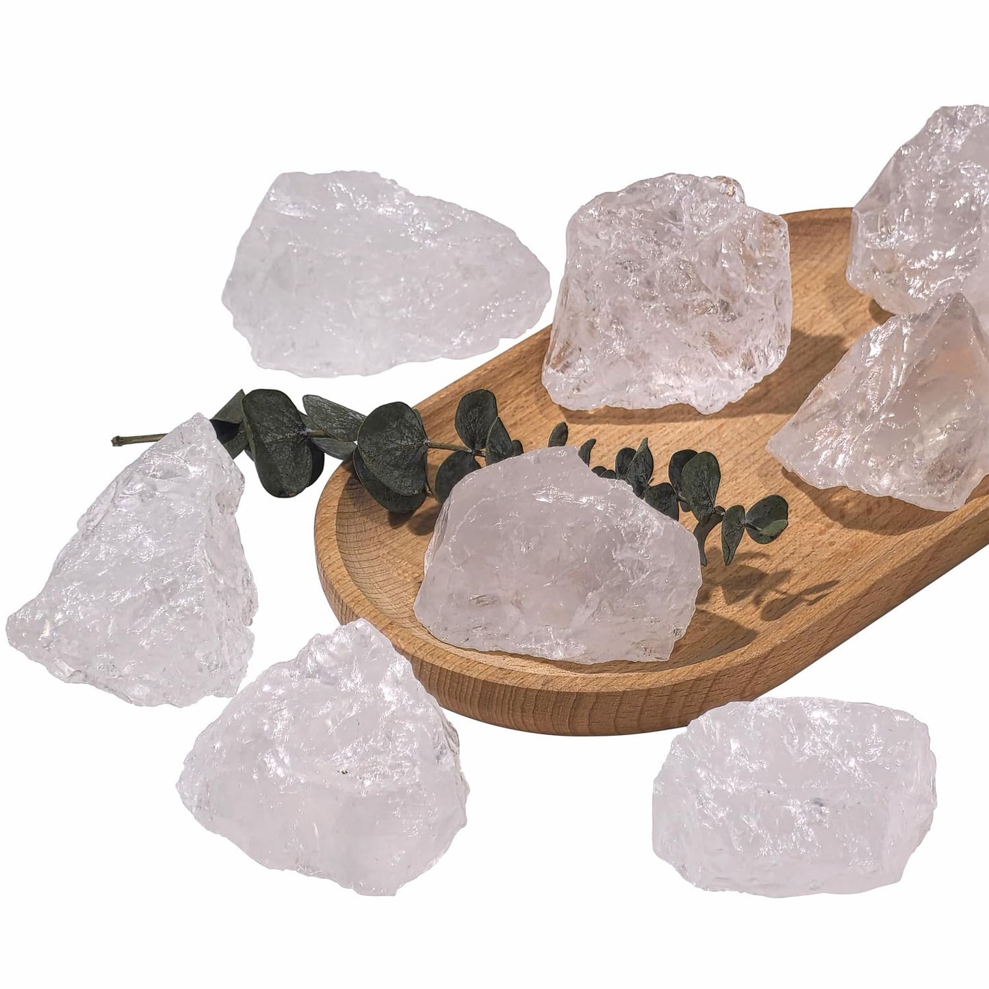 Nvzi Raw Clear Quartz Crystals Bulk, Real Gemstones and Crystals, Rocks and Minerals, Healing Crystals, Quartz Crystals and Healing Stones, Cuarzos Originales De Energia Y Piedras(1LB)