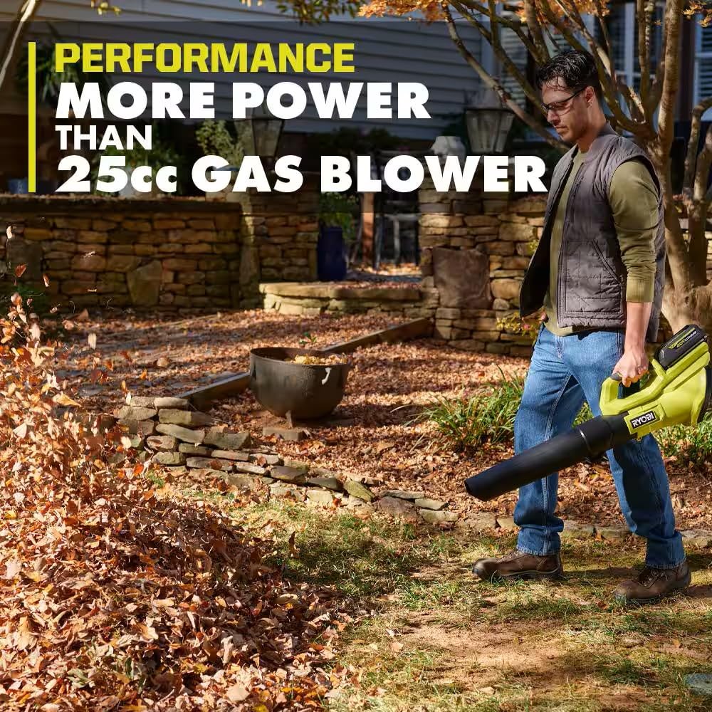 RYOBI 40V 120 MPH 550 CFM Cordless Battery Leaf Blower Tool ONLY RY40LB01B