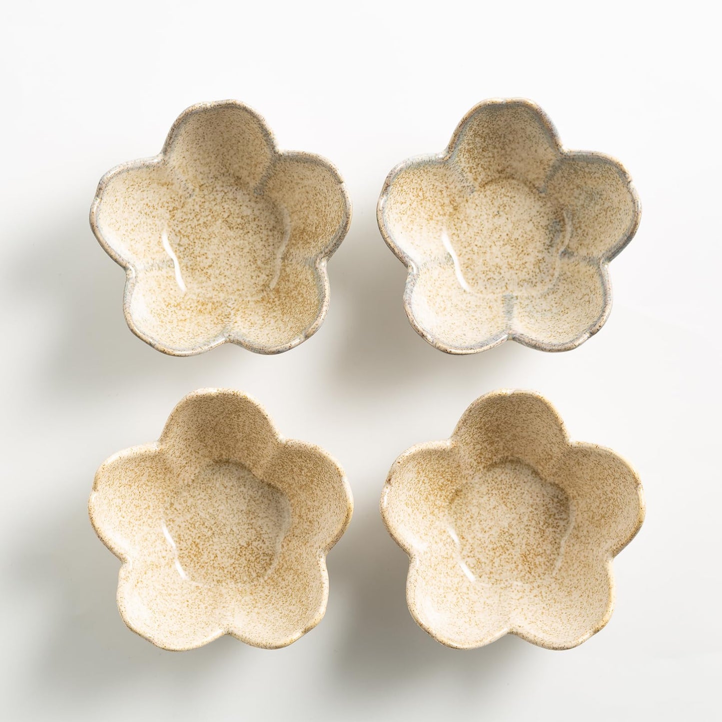 zerokyclan Floral Vanity Tray - Ceramic Jewelry Organizer Dish for Rings Necklaces Wedding Gift Idea(camel)