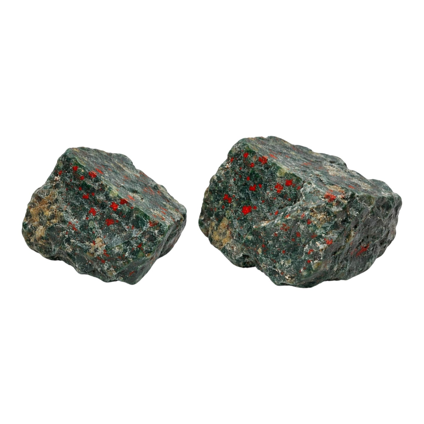 Healing Crystal Stones, 1.25-2.0" Large Reiki Healing Gemstones Natural Tumbled Polished Stones for Energy Witchcraft Therapy Meditation Pack 2 (Bloodstone)