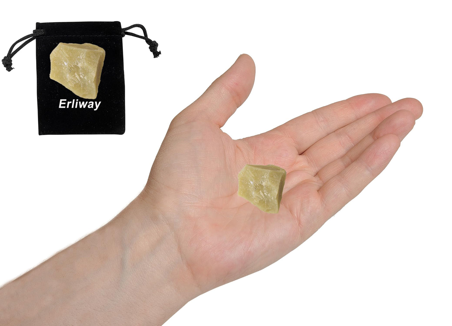 Yellow Jade Raw Crystals, Large 1.25-2.0" Healing Crystals Natural Rough Stones Crystal for Tumbling, Cabbing, Fountain Rocks, Decoration, Polishing, Wire Wrapping, Wicca & Reiki