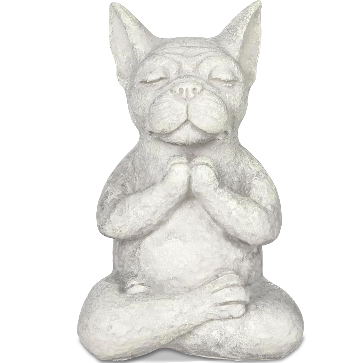 Umisun Meditating Buddha Bulldog Statue-Cute Funny Zen Animal Tabletop Decor for Home and Garden for Patio Lawn Yard Porch Ornament Garden Gift