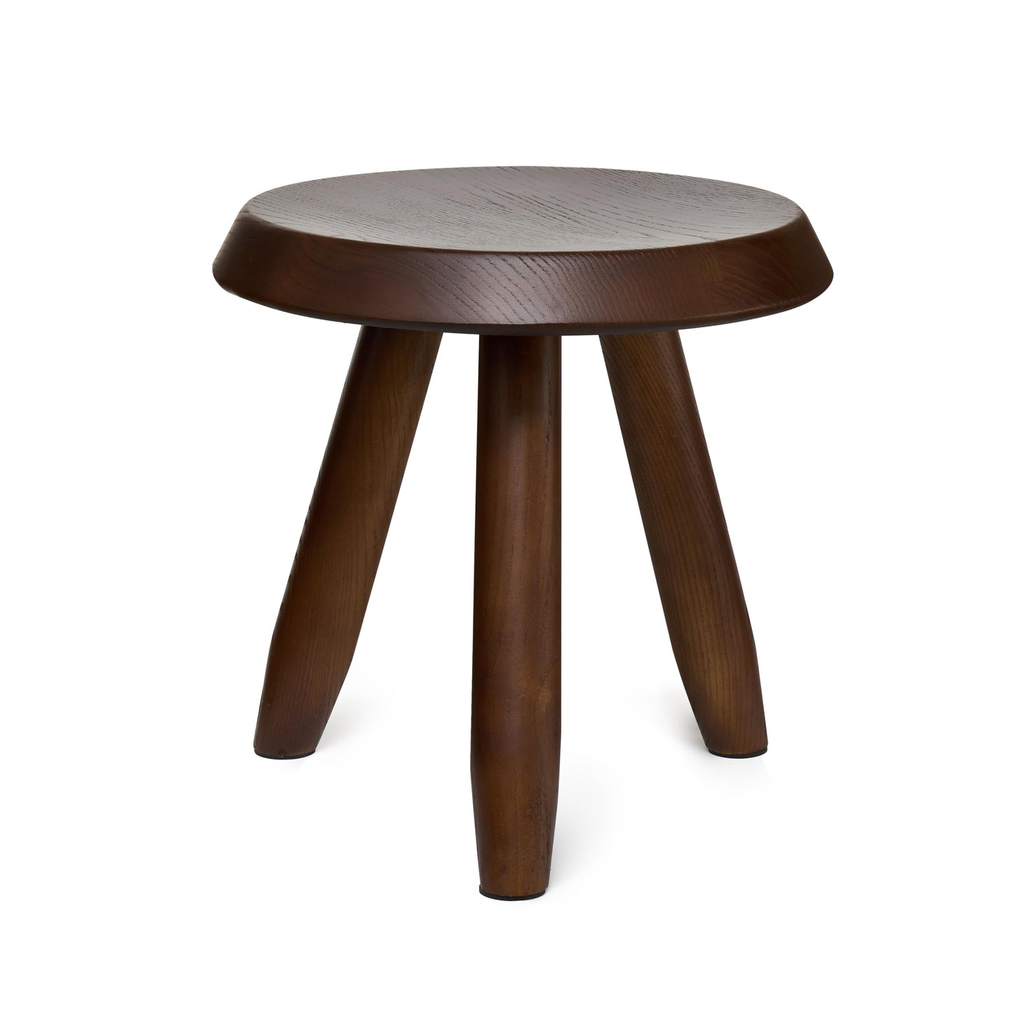 Tabouret Walnut Stool – Handcrafted Hardwood Seating Inspired by Charlotte Perriand, Artisan-Made Small Side Table, Nightstand, Footstool, or Plant Stand – Premium Walnut Finish