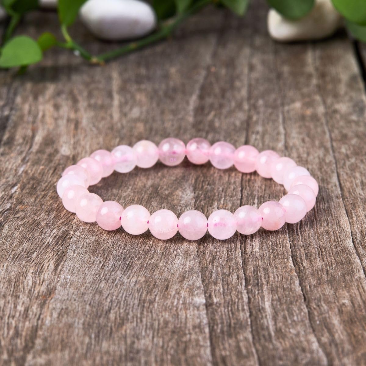 Buddha & Karma Rose Quartz Bracelet – Love & Harmony Feng Shui Healing Crystal for Men & Women