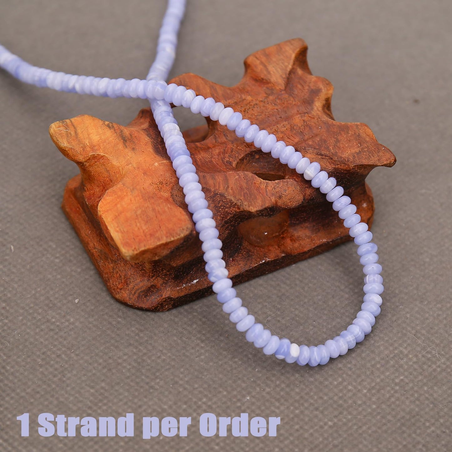 BONNY BOXX 1 Strand (150PCs) Natural 2 * 4mm Purple Agate Rondelle Beads, Natural Abacus Disk Stone Beads Loose Spacer Gemstone for DIY Bracelet Necklace Jewelry Making