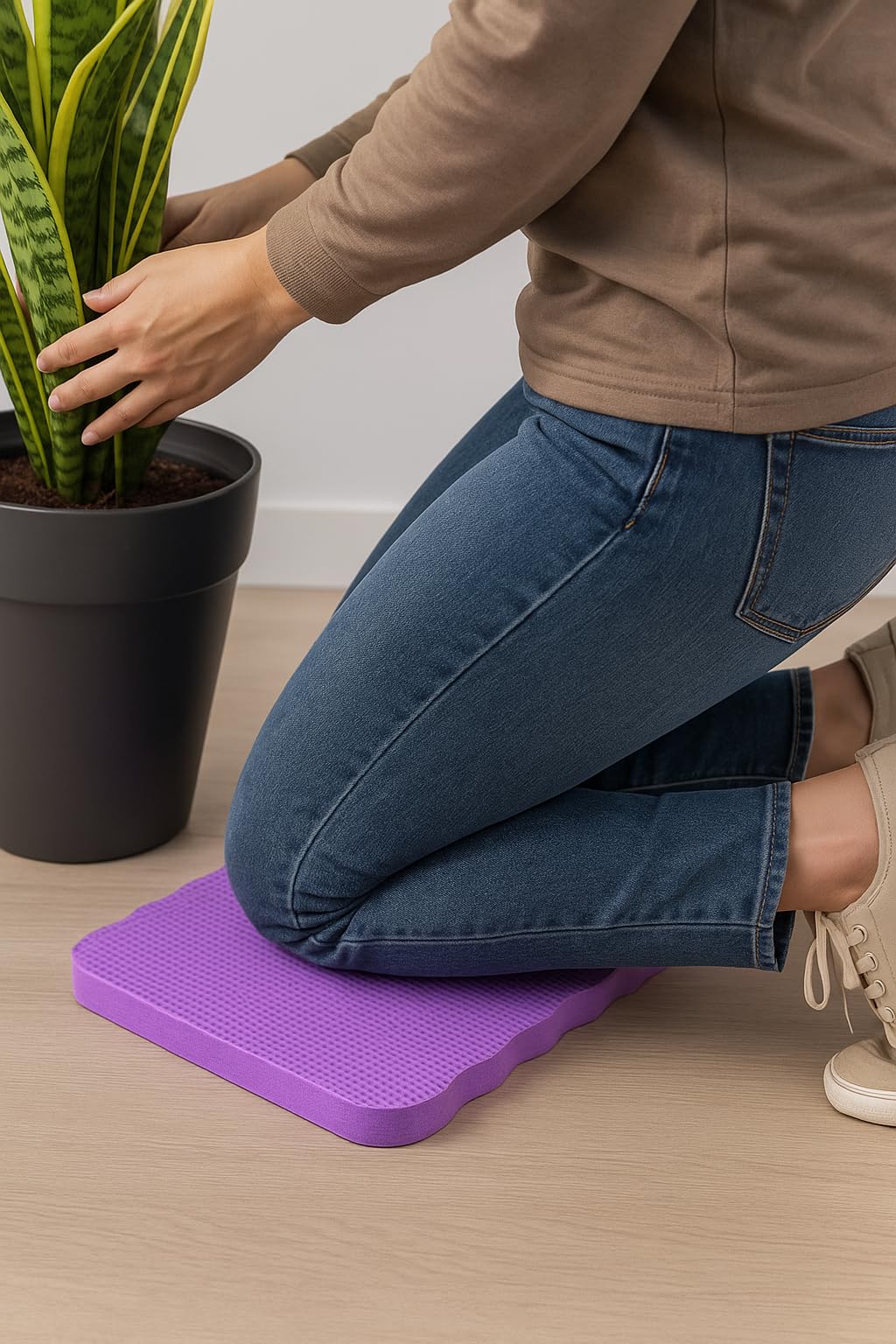 Black Duck Brand Large Kneeling Pads 15" x 7" for Gardening, Cleaning & Repairs – 3 Pack – Waterproof, Lightweight & Durable for Indoor & Outdoor Use
