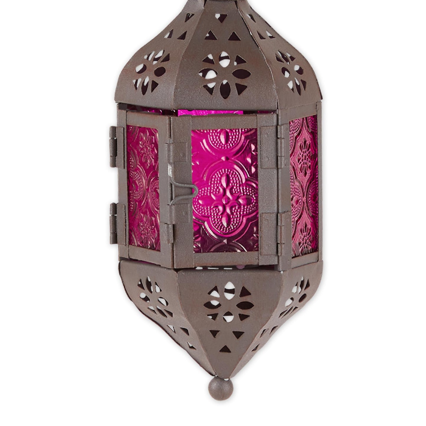 Zings & Thingz 57070470 Cutout Moroccan Hanging Lantern, Black