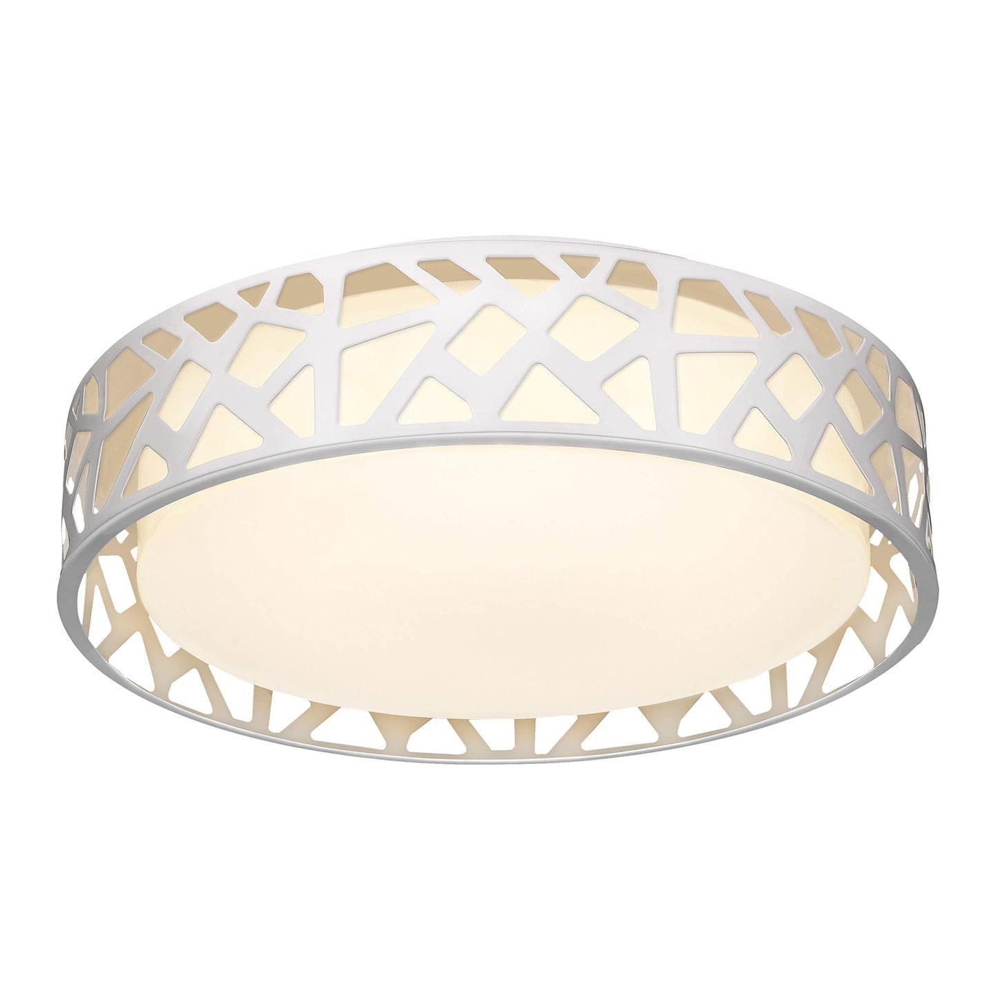 VICNIE Flush Mount Ceiling Light Fixture,15W 1600 Lumens LED Ceiling Lights, Dimmable 3000K Warm White Light Fixtures Ceiling Mount for Bedroom, Kitchen, Hallway, Stairways