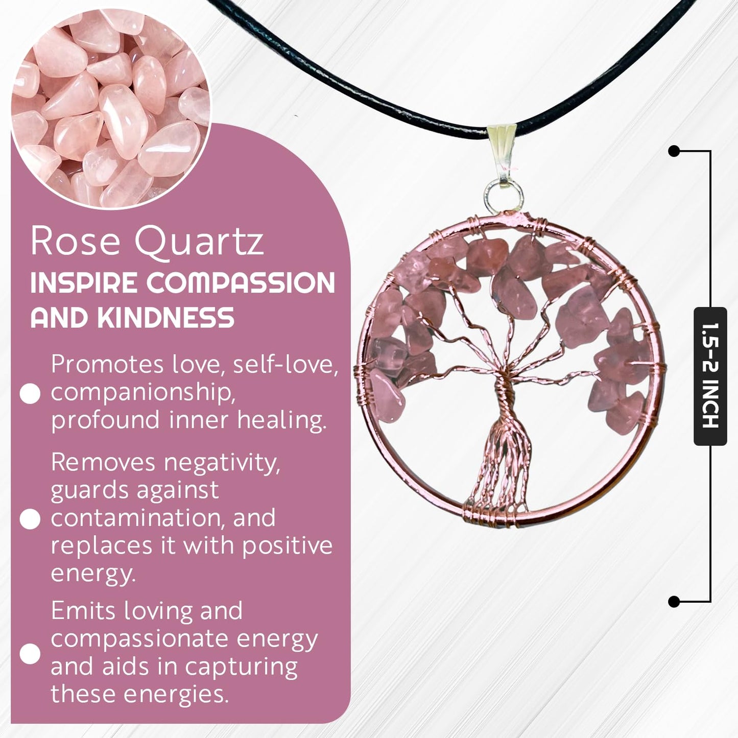 AstraVeda Rose Quartz Crystal Tree, Chakra, Feng Shui, Healing Crystal, Gemstone Tree, Crystal Gifts, Healing Stones, Spiritual Gifts
